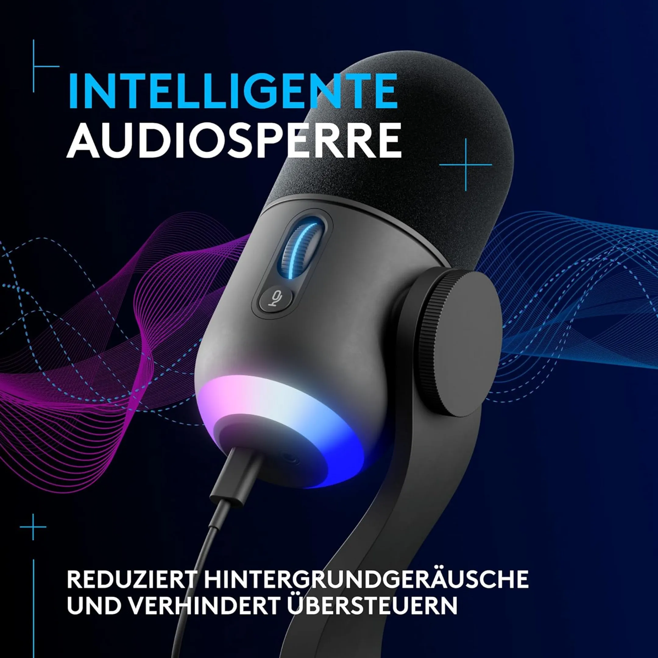 Logitech G Mikrofon Gaming Yeti GX - RGB - Noir image