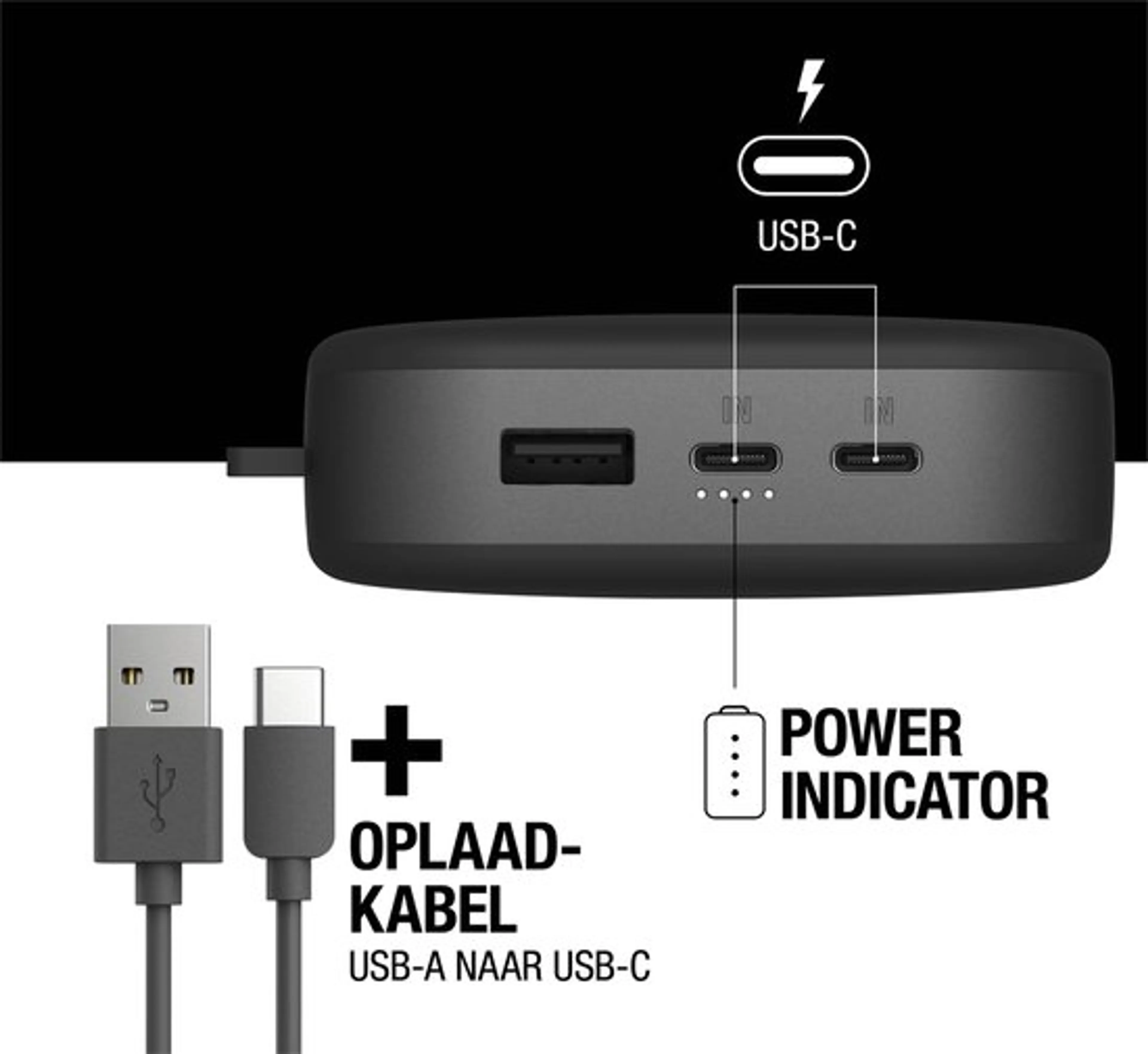 Fresh 'n Rebel 65W Power Delivery Powerbank - 27.000 mAh - Schwarz image