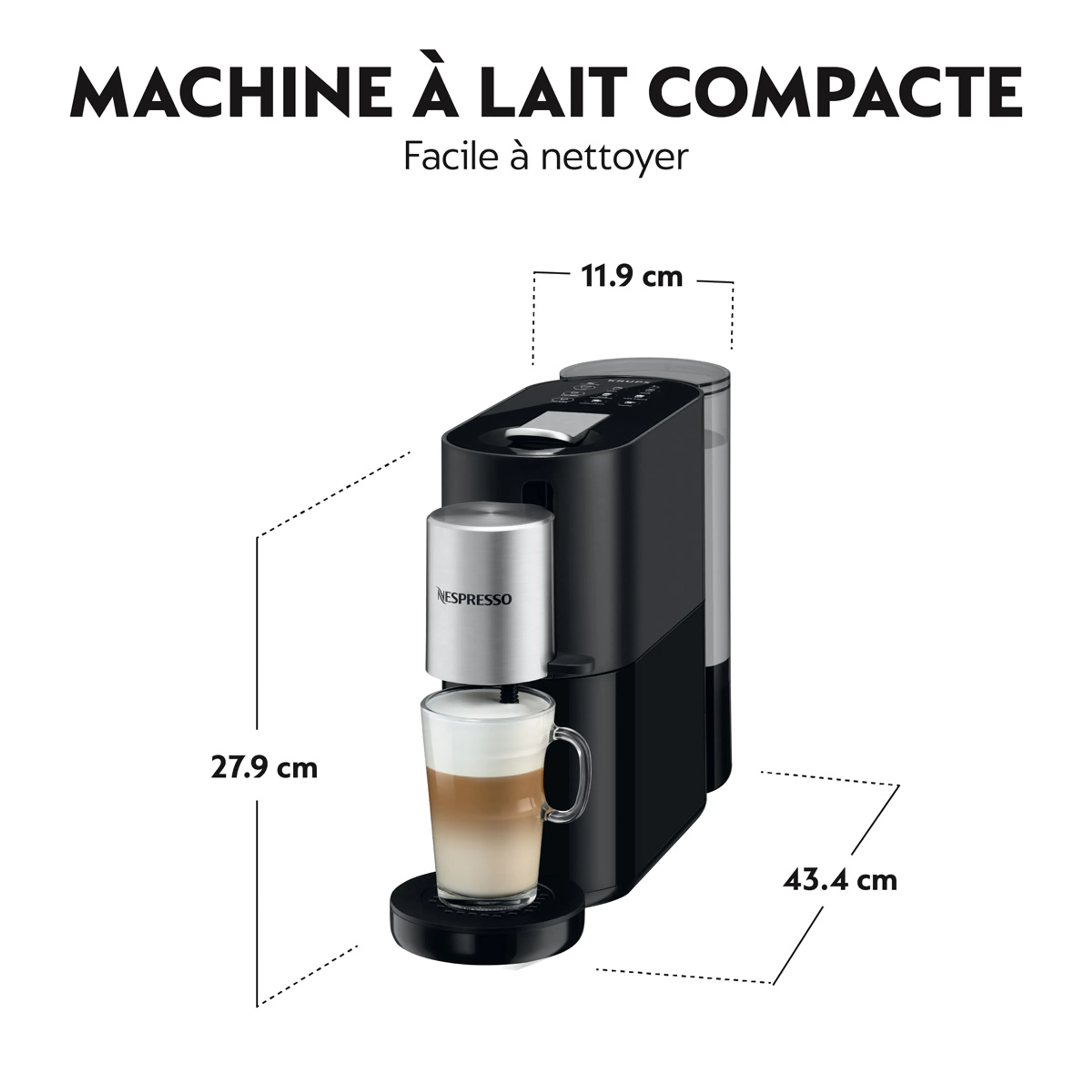 Krups Machine à café Nespresso Atelier, Noir image