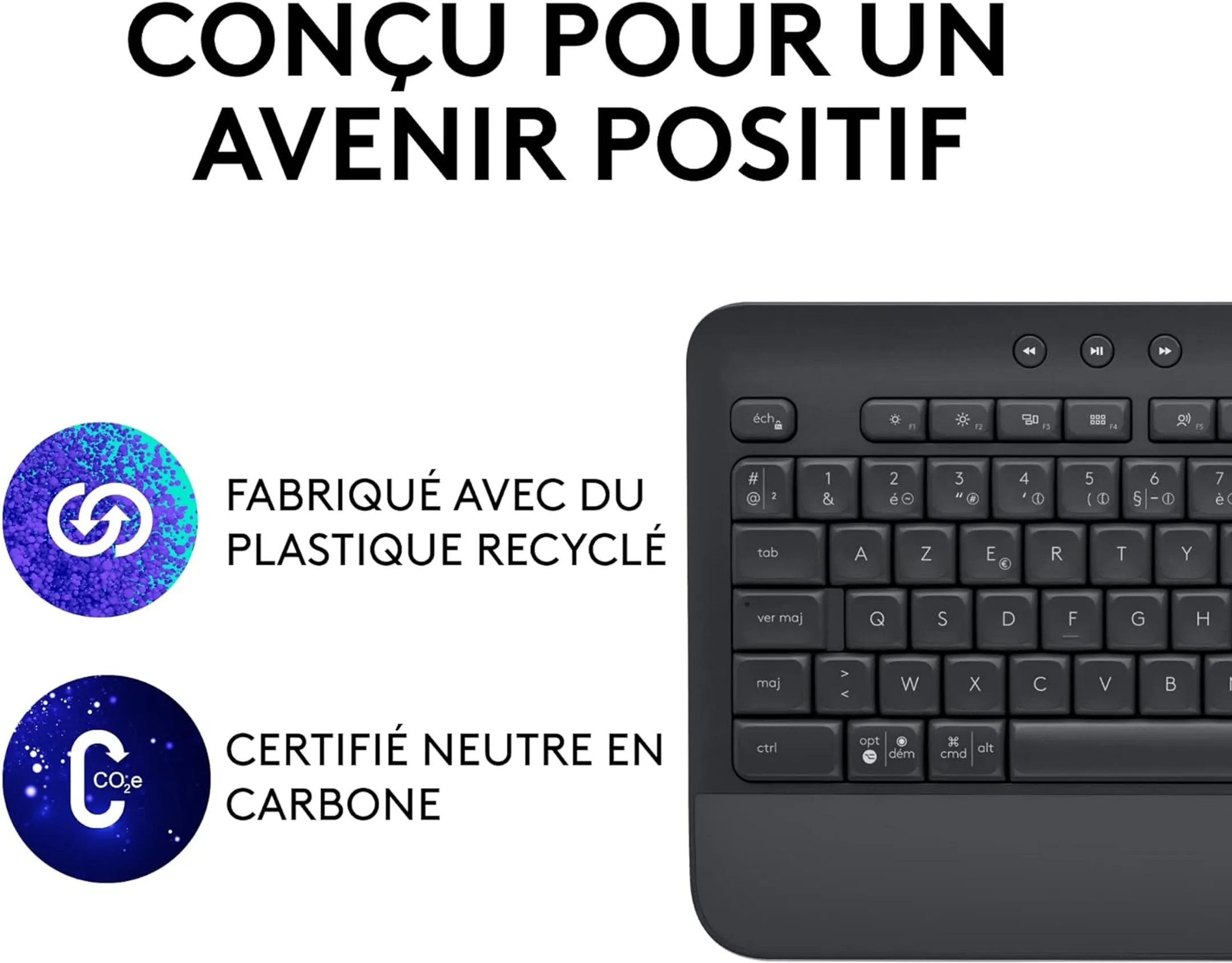 Logitech Clavier sans Fil Signature K650 - Qwertz (SF) - Graphite image