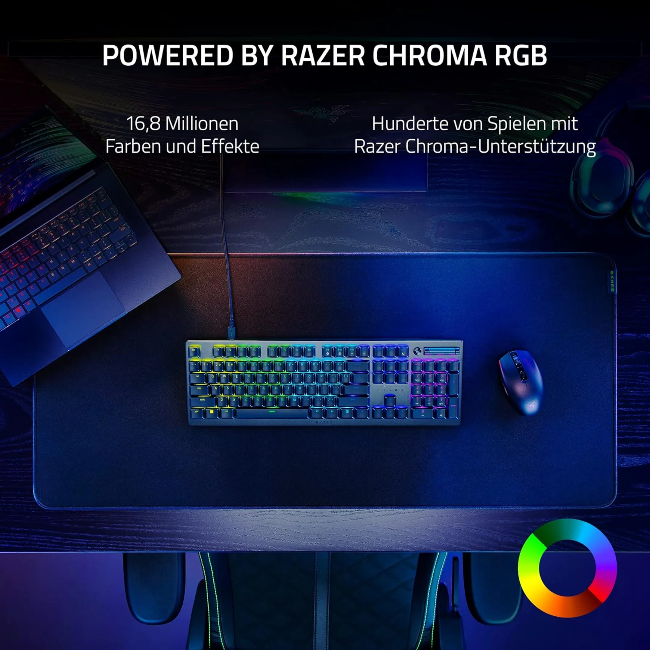 Razer Gaming-Tastatur DeathStalker V2 - QWERTZ - Schwarz image