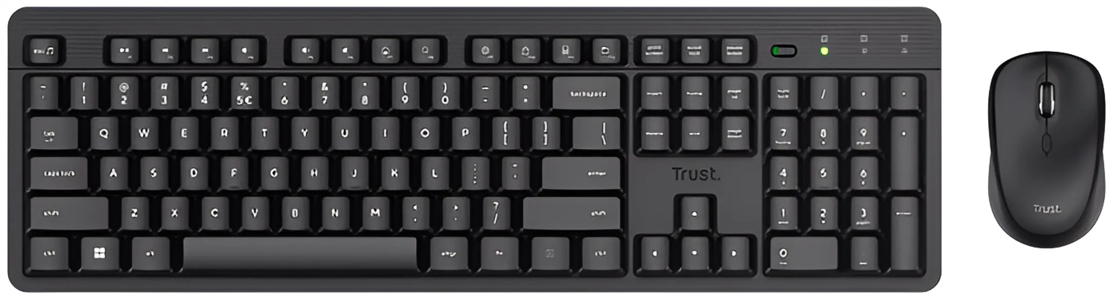 Clavier + Souris - Sans fil - Ody II - AZERTY (BE) - Noir