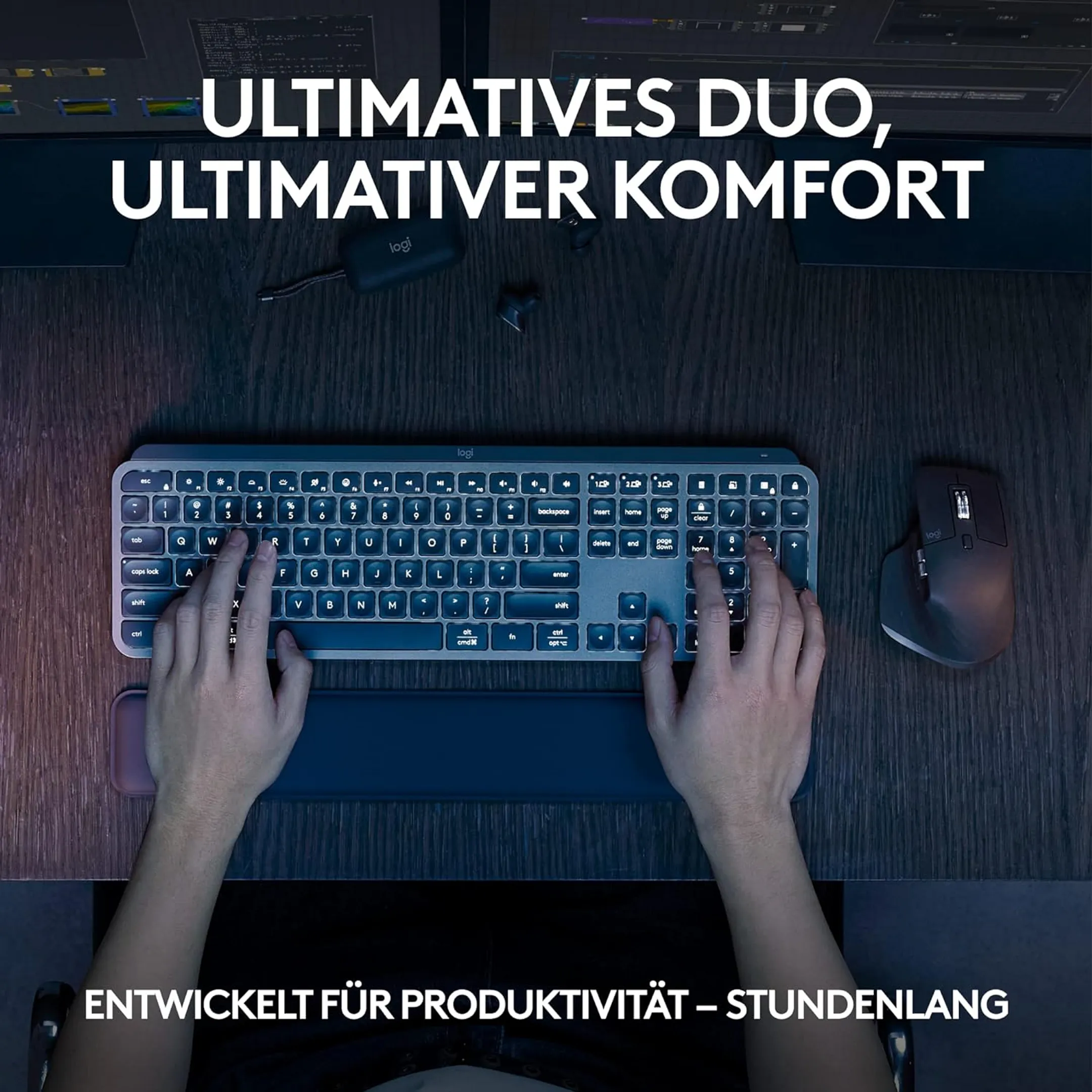 Logitech Wireless Keyboard + Mouse MX Keys S Combo - QWERTZ - Graphit image