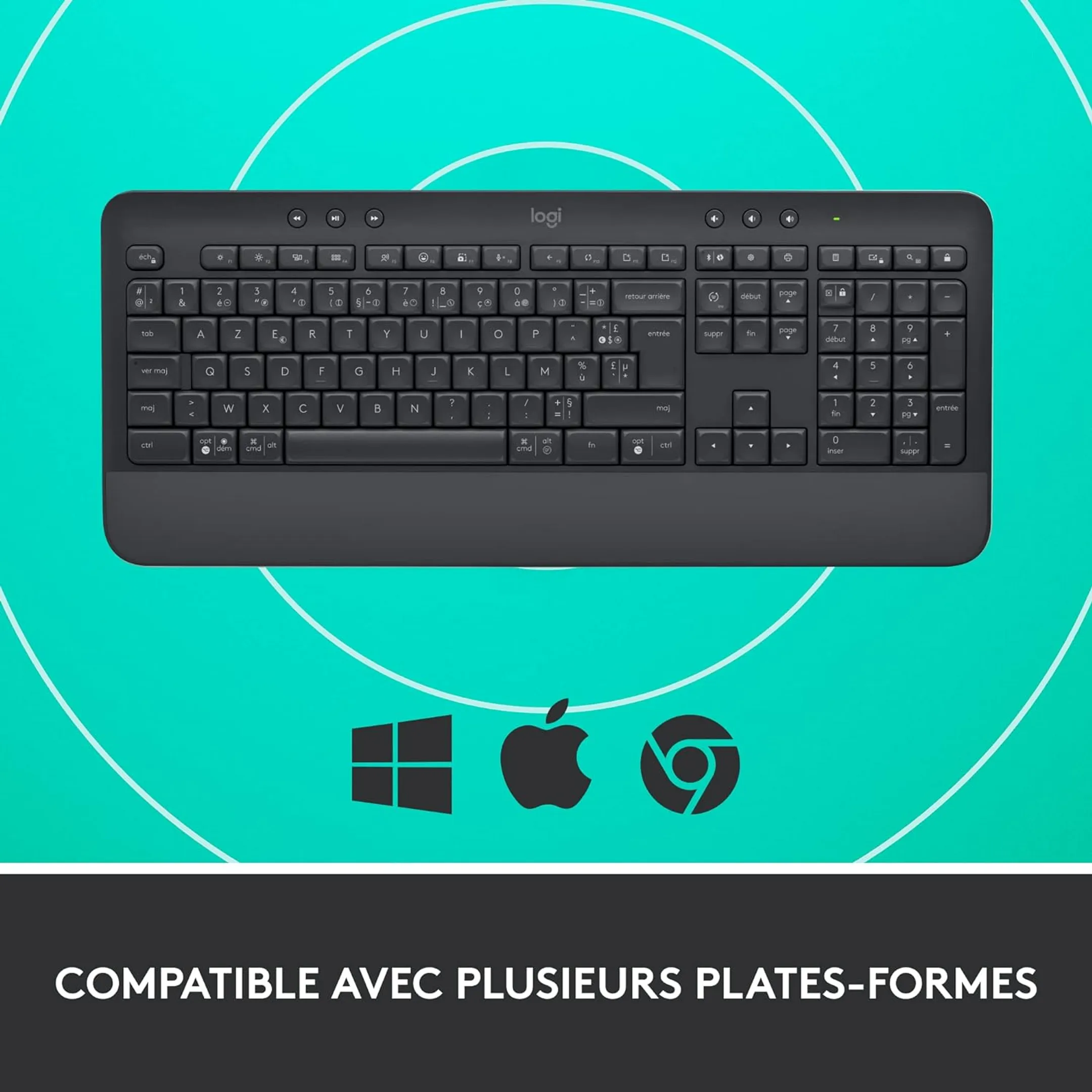 Logitech Clavier sans Fil Signature K650 - Qwertz (SF) - Graphite image