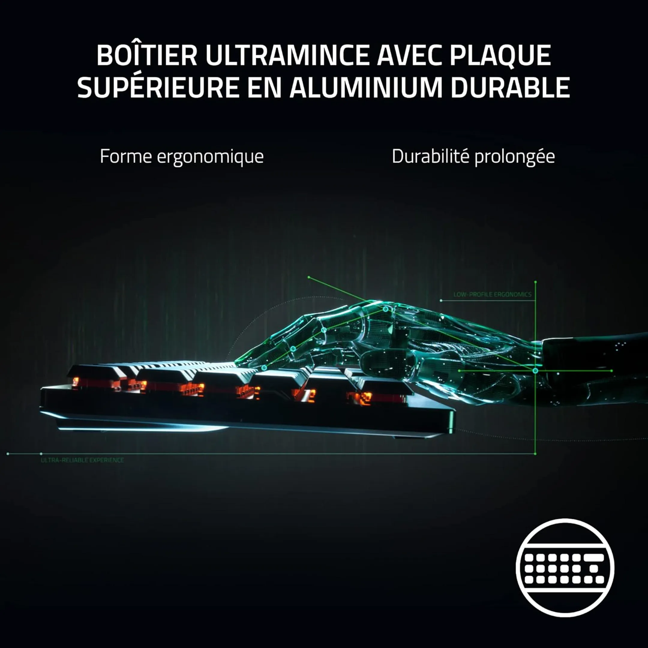 Razer Clavier Gaming DeathStalker V2 - QWERTZ - Noir image