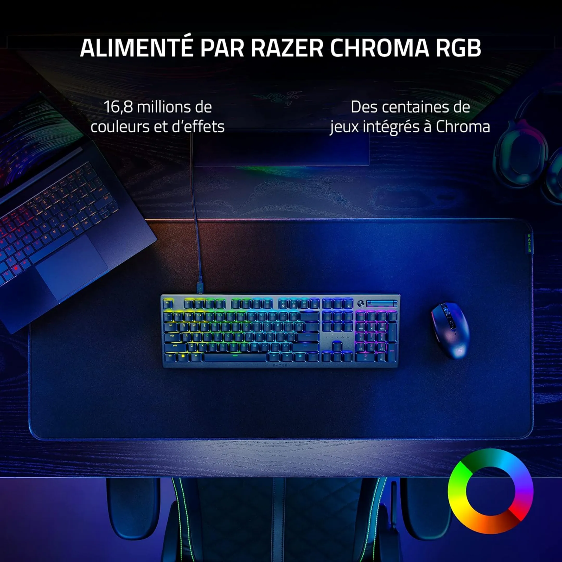 Razer Clavier Gaming DeathStalker V2 - QWERTZ - Noir image