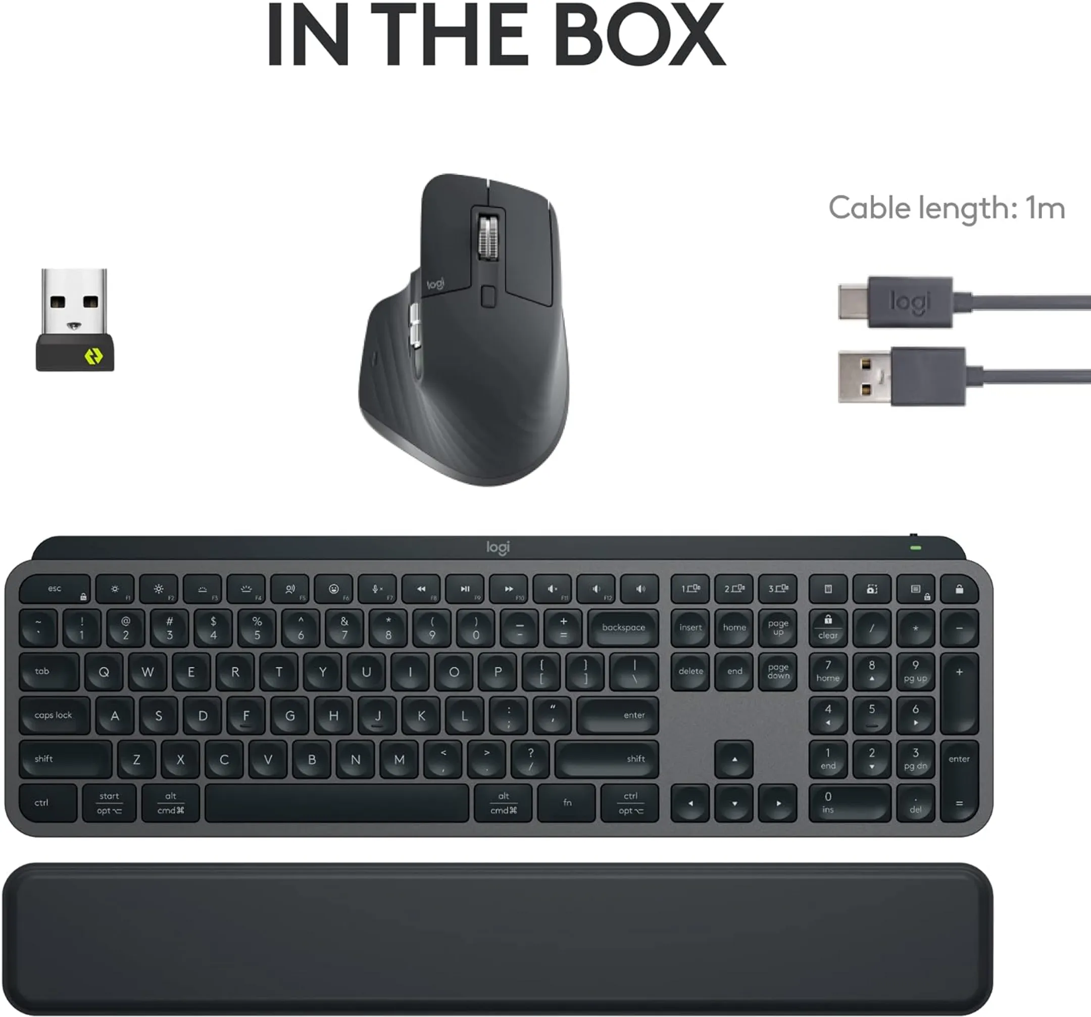 Logitech Wireless Keyboard + Mouse MX Keys S Combo - QWERTZ - Graphit image