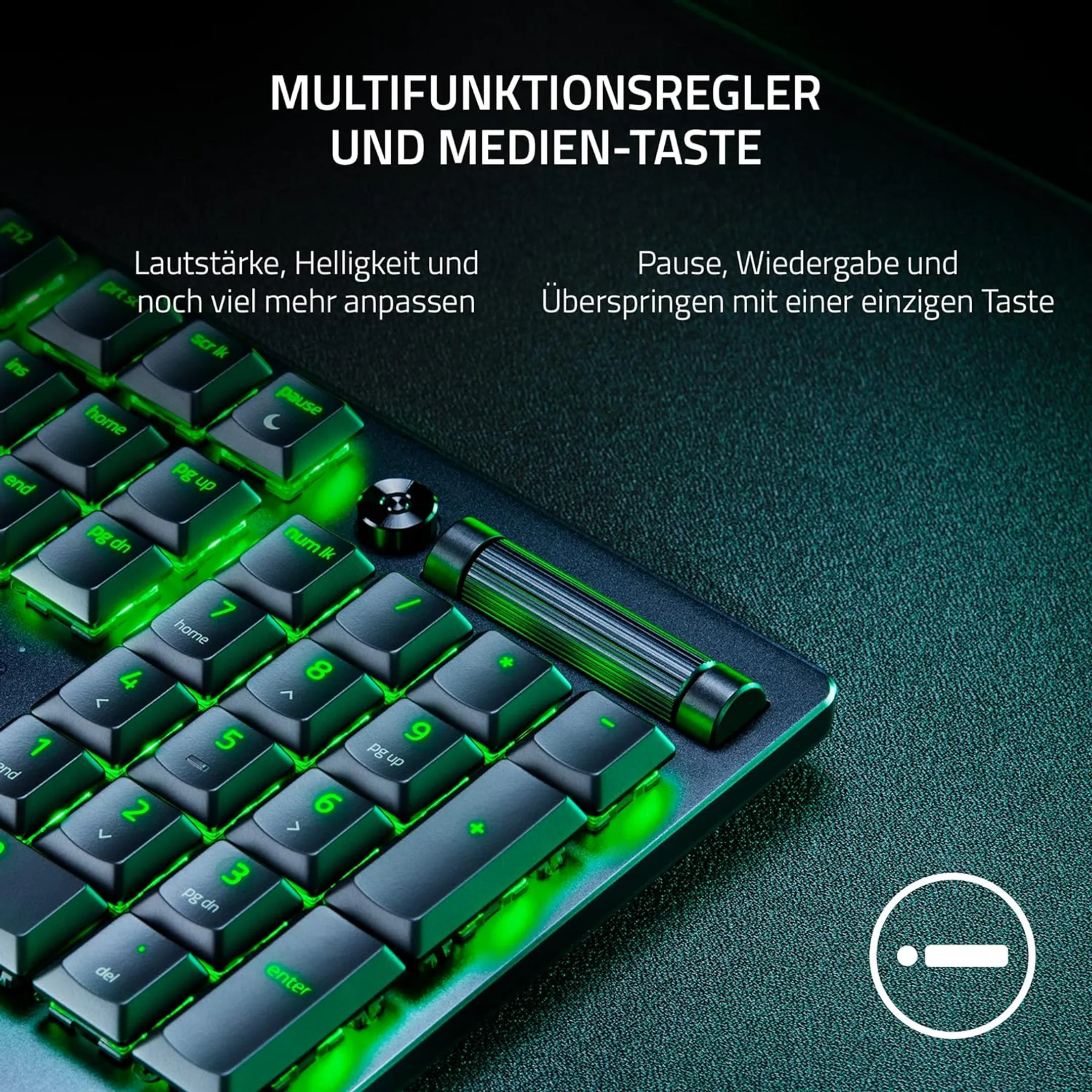 Razer Gaming-Tastatur DeathStalker V2 - QWERTZ - Schwarz image