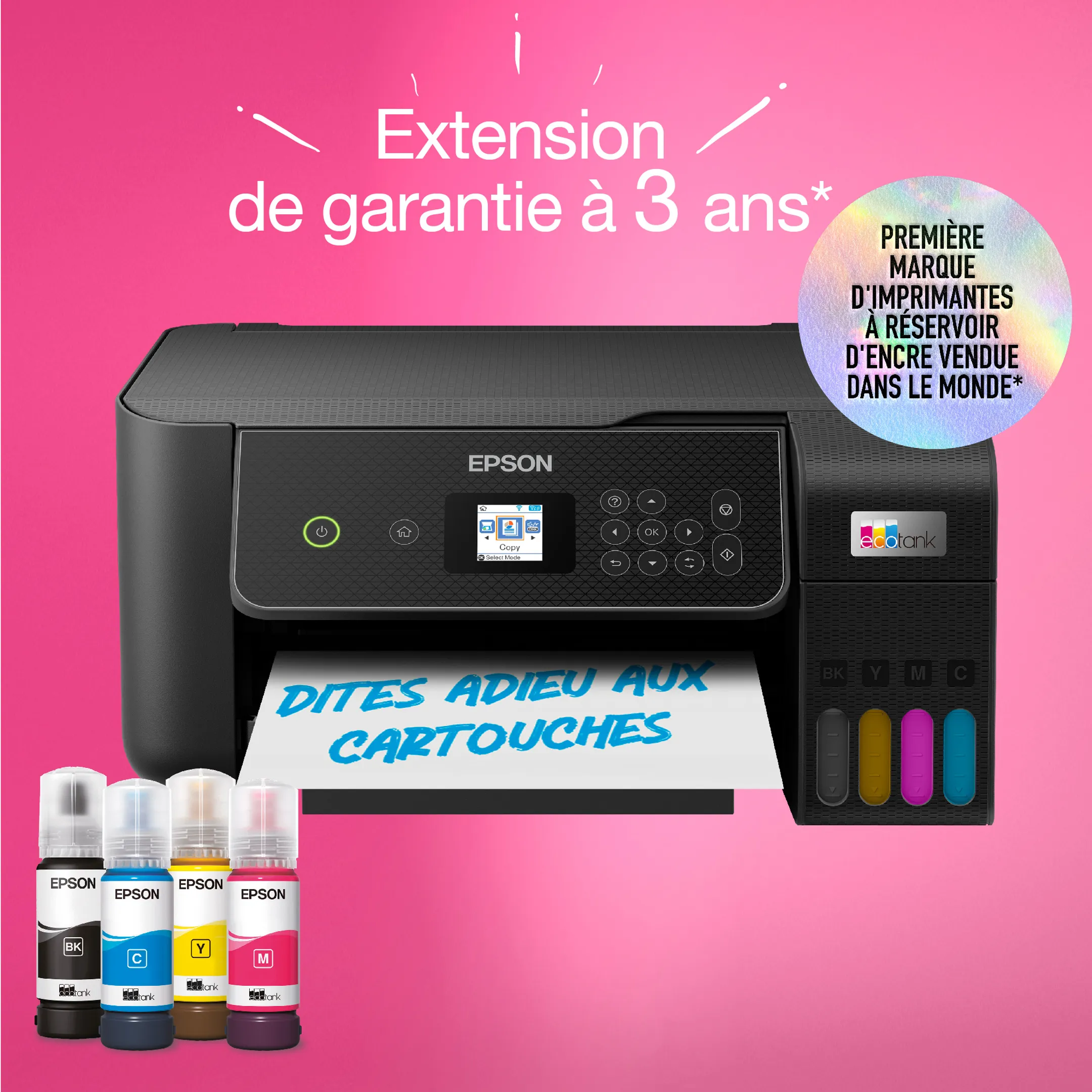 Epson Imprimante Multifonction Eco Tank ET-2875 - Noir image