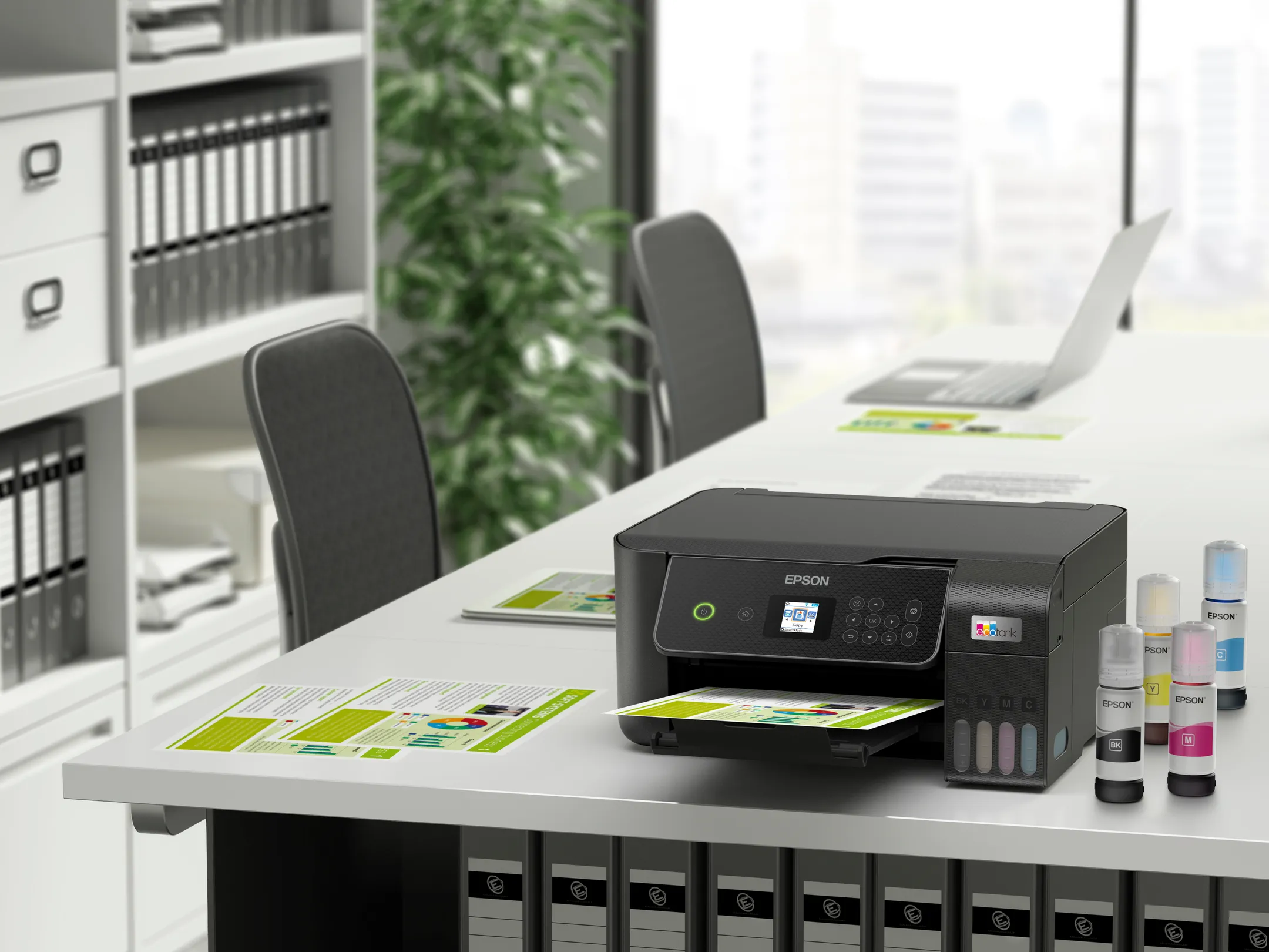 Epson Imprimante Multifonction Eco Tank ET-2875 - Noir image