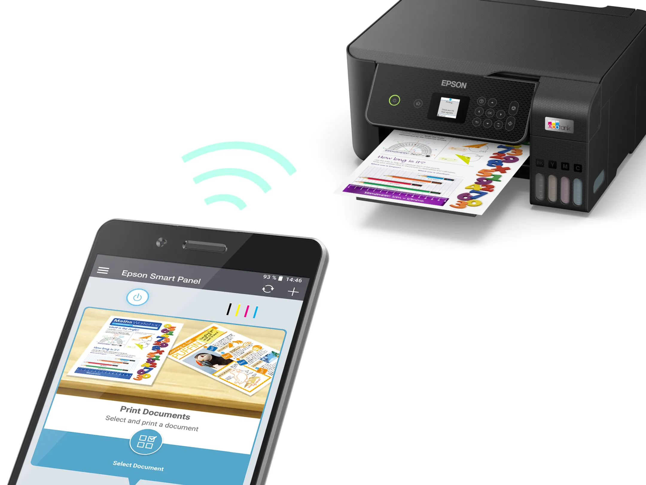 Epson Imprimante Multifonction Eco Tank ET-2875 - Noir image
