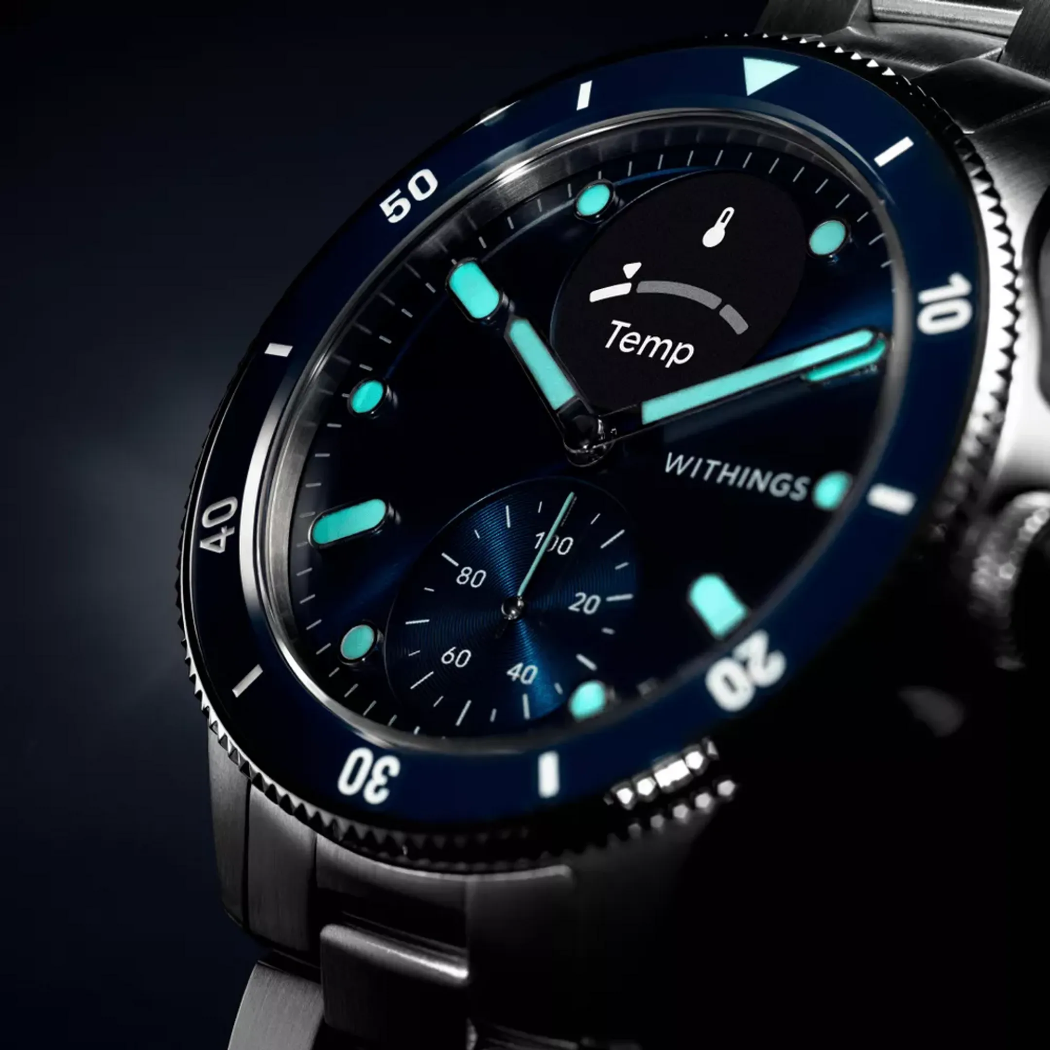 WITHINGS Smartwatch ScanWatch Nova 42mm - Blau image