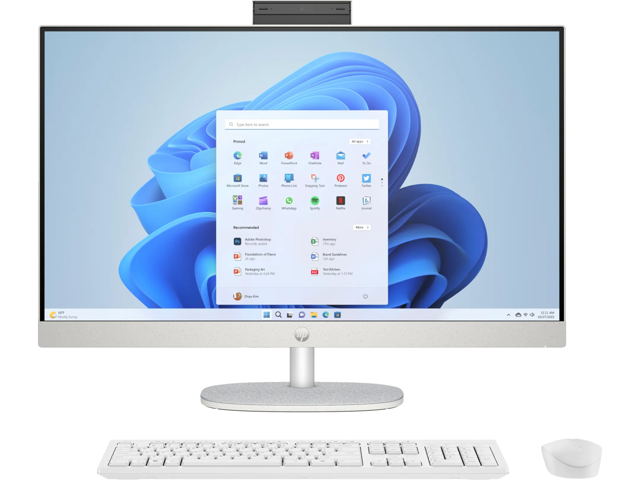 PC All-in-One 27" - QWERTZ - Blanc - 27-cr1000nz
