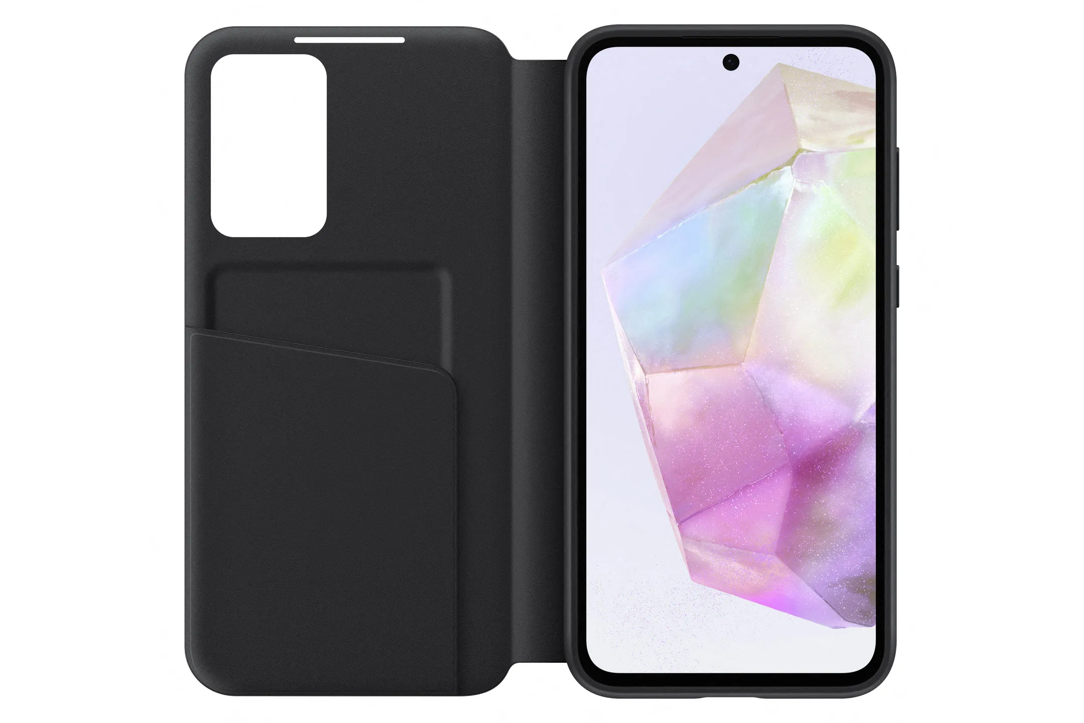 Samsung Smart view wallet case for Galaxy A35 - Black image