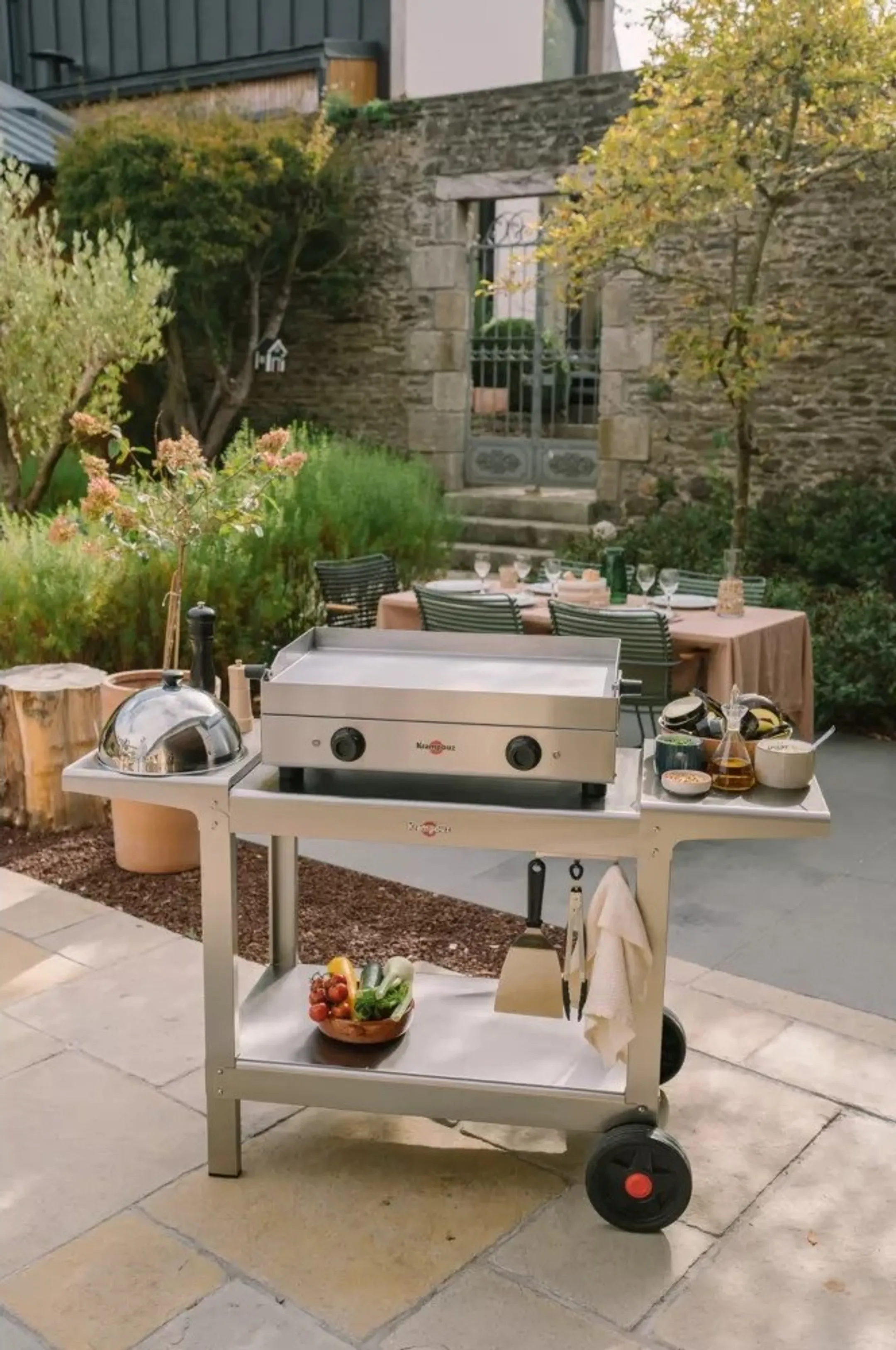 KRAMPOUZ Electric griddle Saveur Double PFSV2AA-KR - Stainless steel image