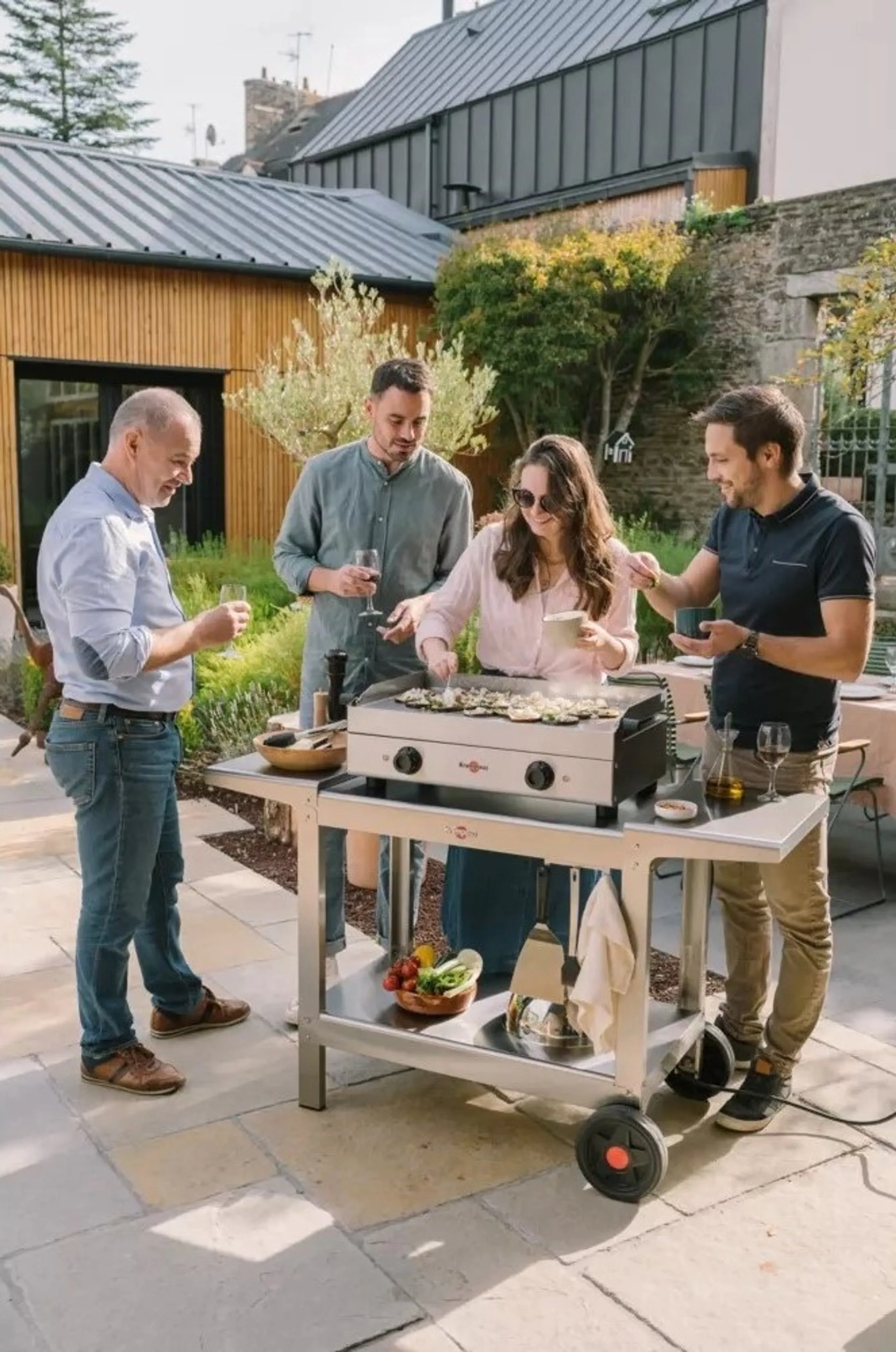 KRAMPOUZ Electric griddle Saveur Double PFSV2AA-KR - Stainless steel image