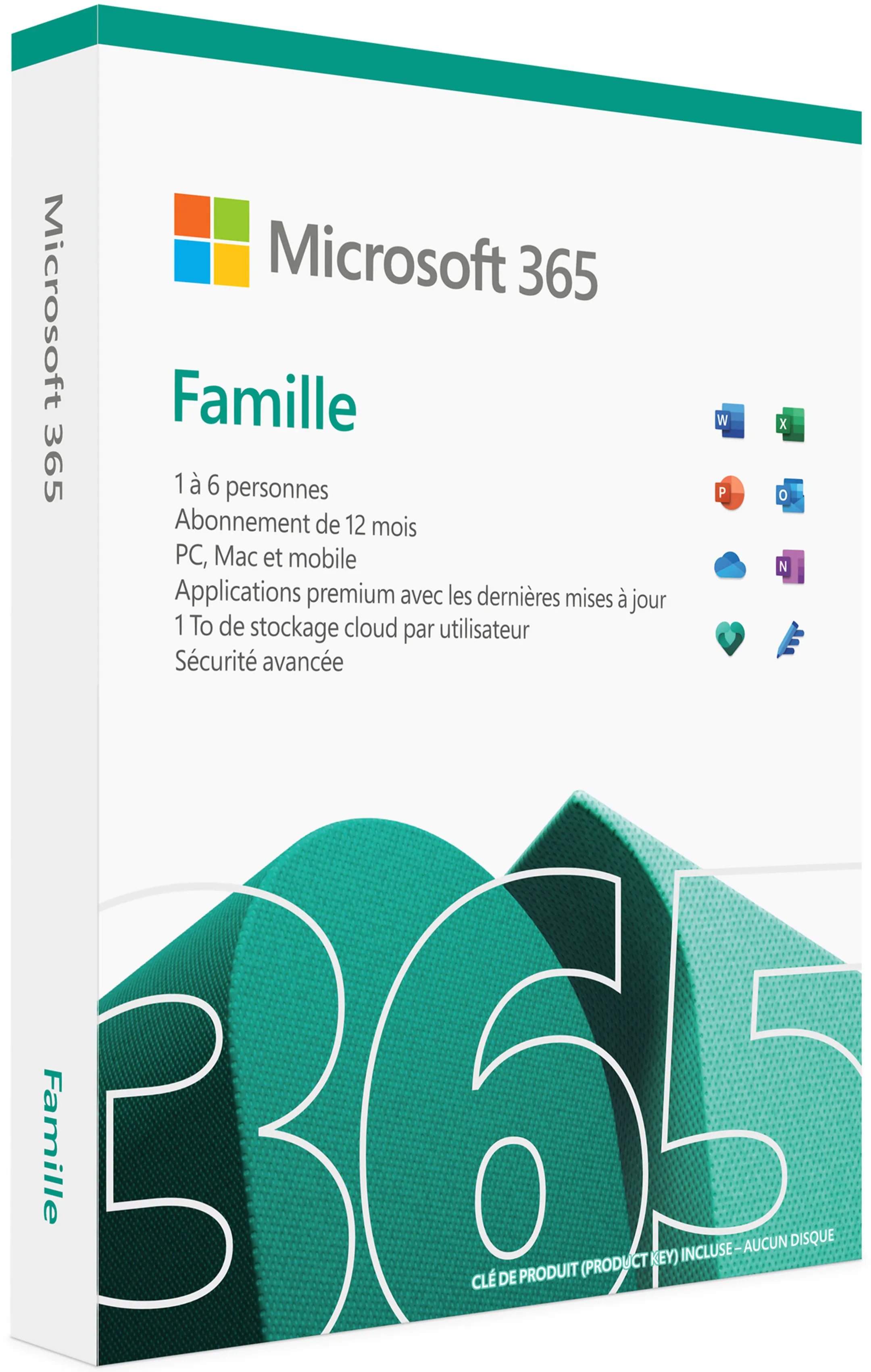 Bundle product Office 365 Famille - 6 Utilisateurs - 1 an - FR - 6GQ-01924