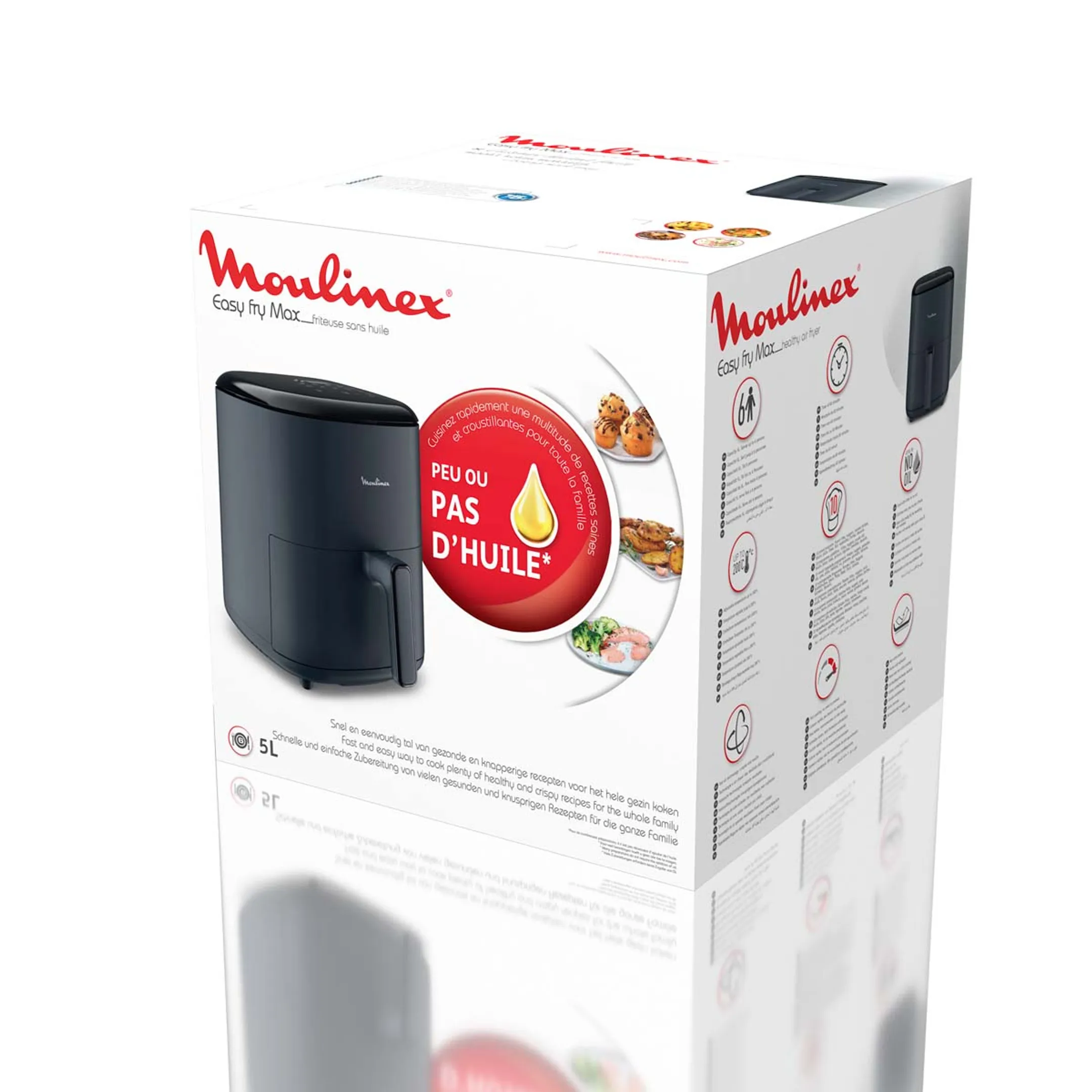 Moulinex Airfryer Easy Fry Max 5L EZ245B20 image