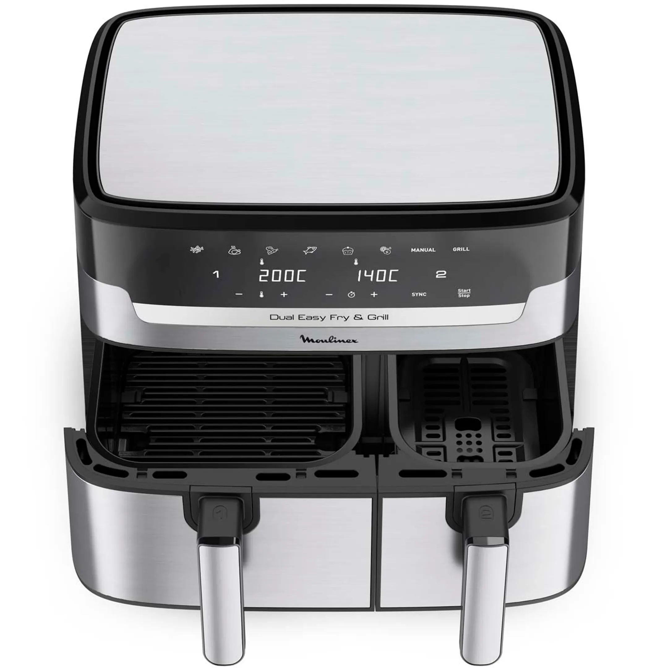Moulinex Airfryer Dual Easy Fry & Grill EZ905D20 image
