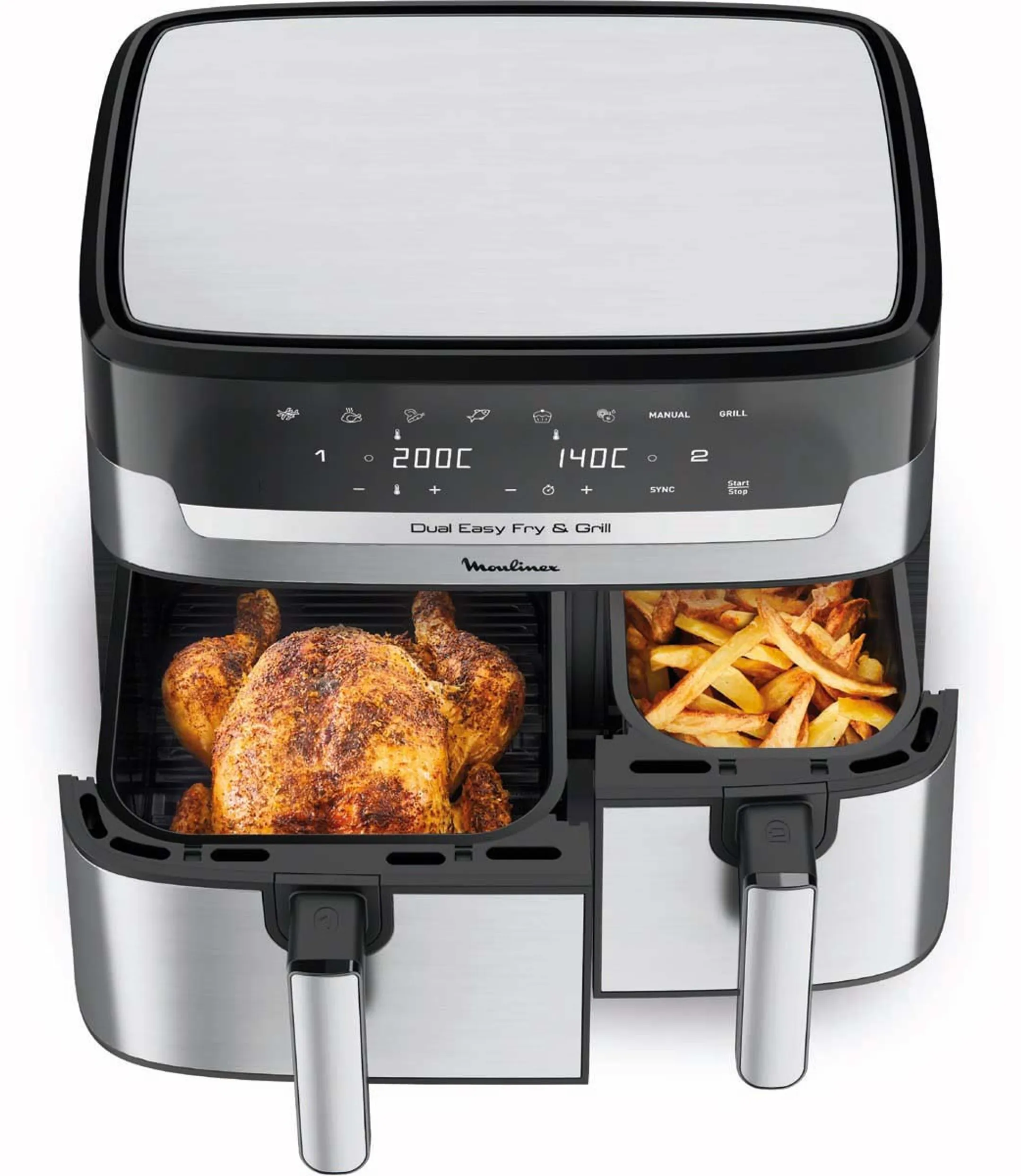 Moulinex Airfryer Dual Easy Fry & Grill EZ905D20 image