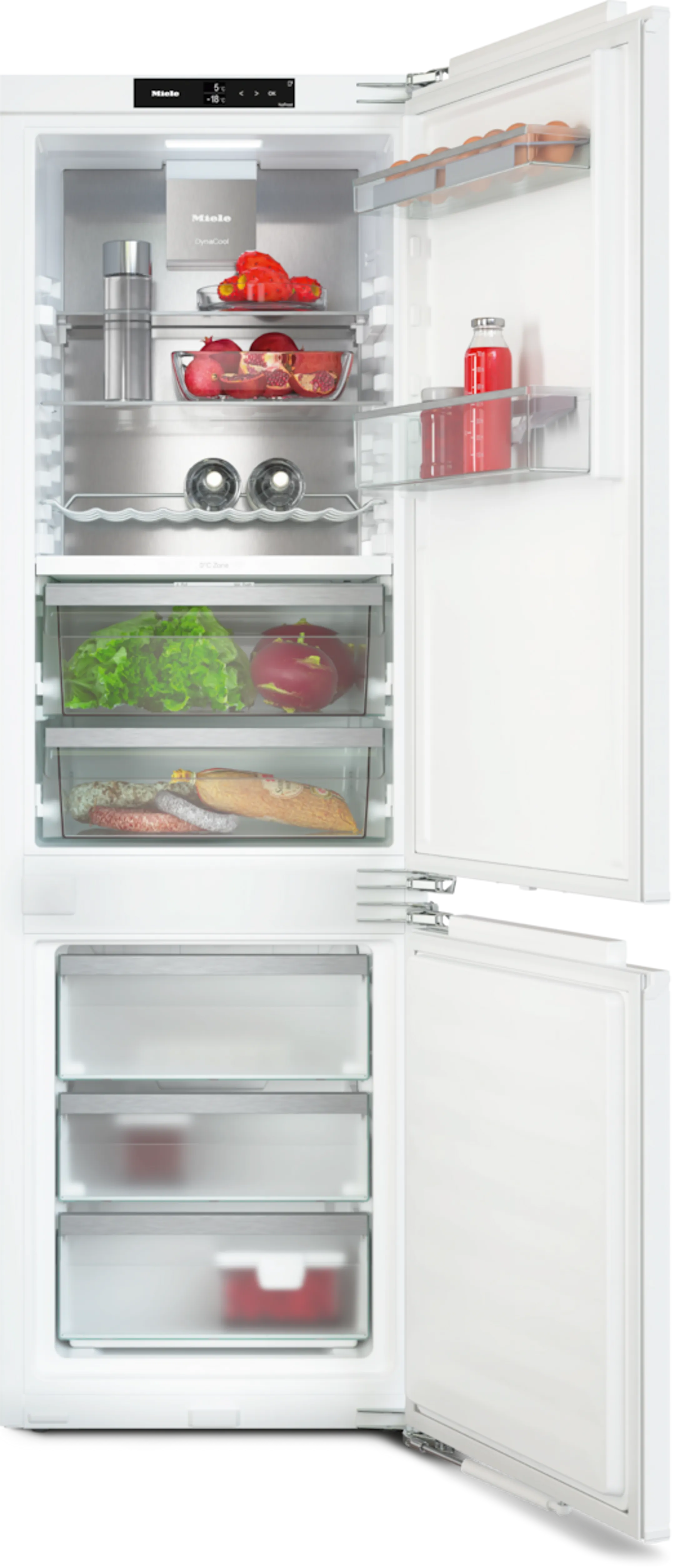 Einbau-Kombi Kühl-/Gefrierschrank KFN 7744 C 125 Gala Edition