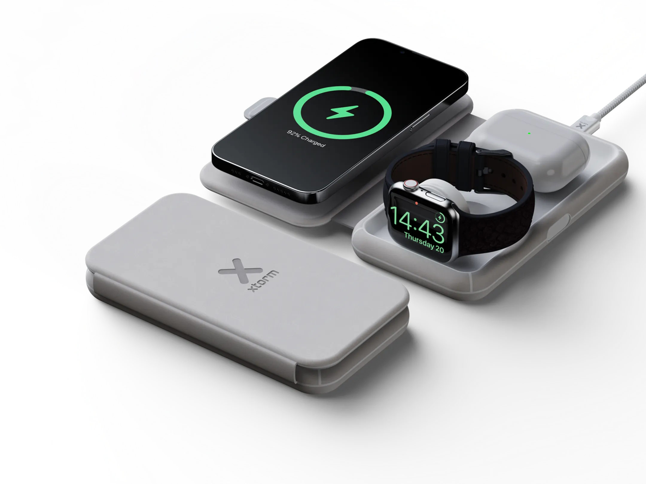 Xtorm Foldable Wireless Travel Charger 3-in-1 - XWF31 image