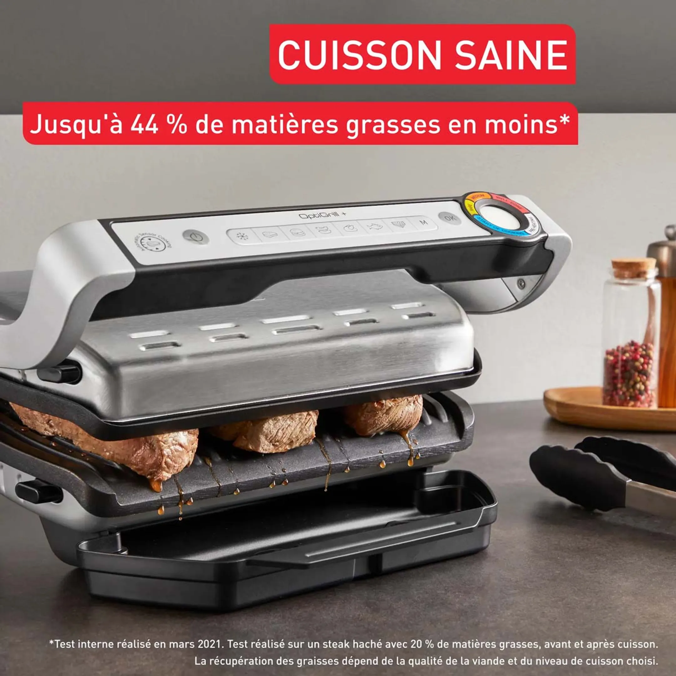 Tefal Grille-viande OptiGrill+ GC718D10 image