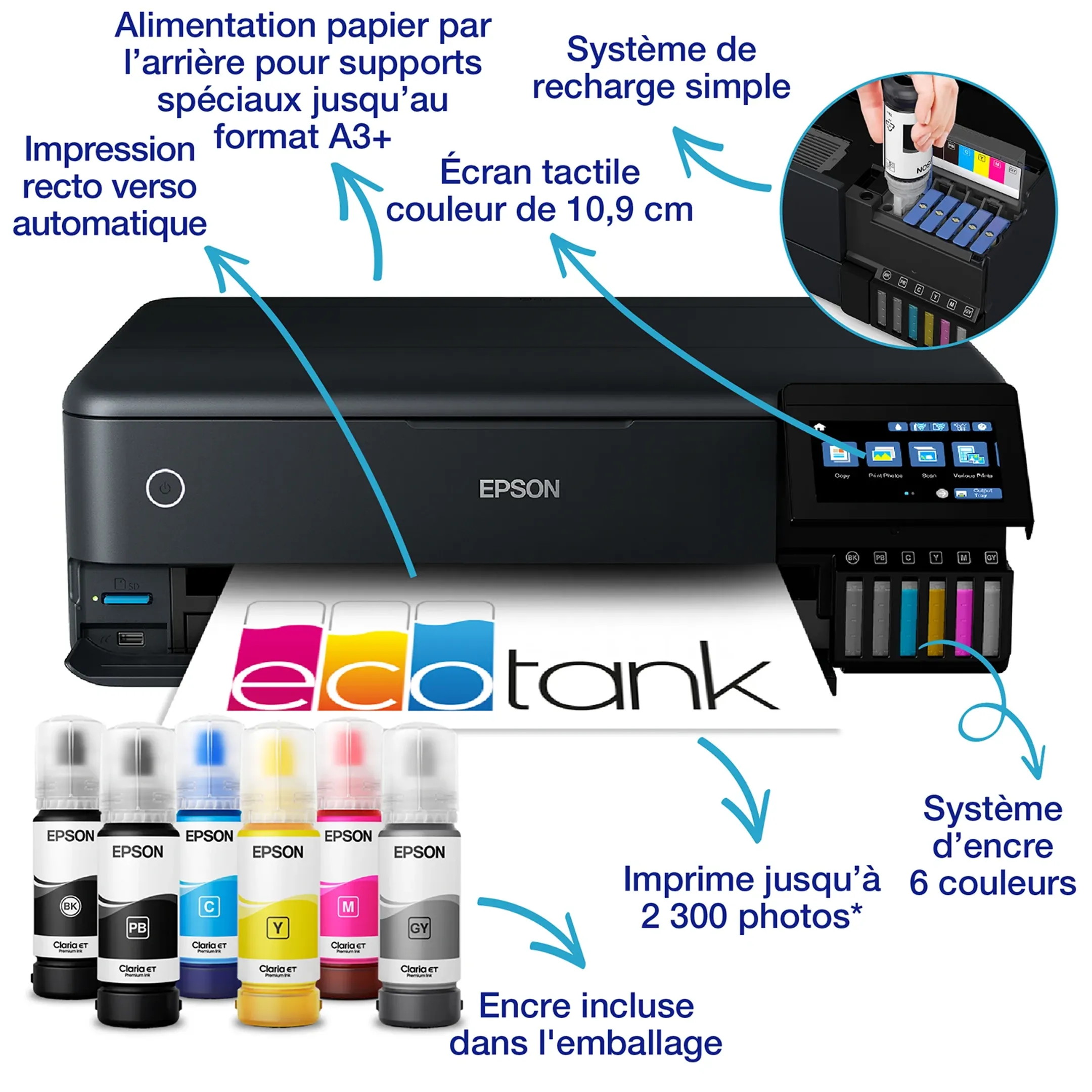 Epson Imprimante multifonction EcoTank ET-8550 image