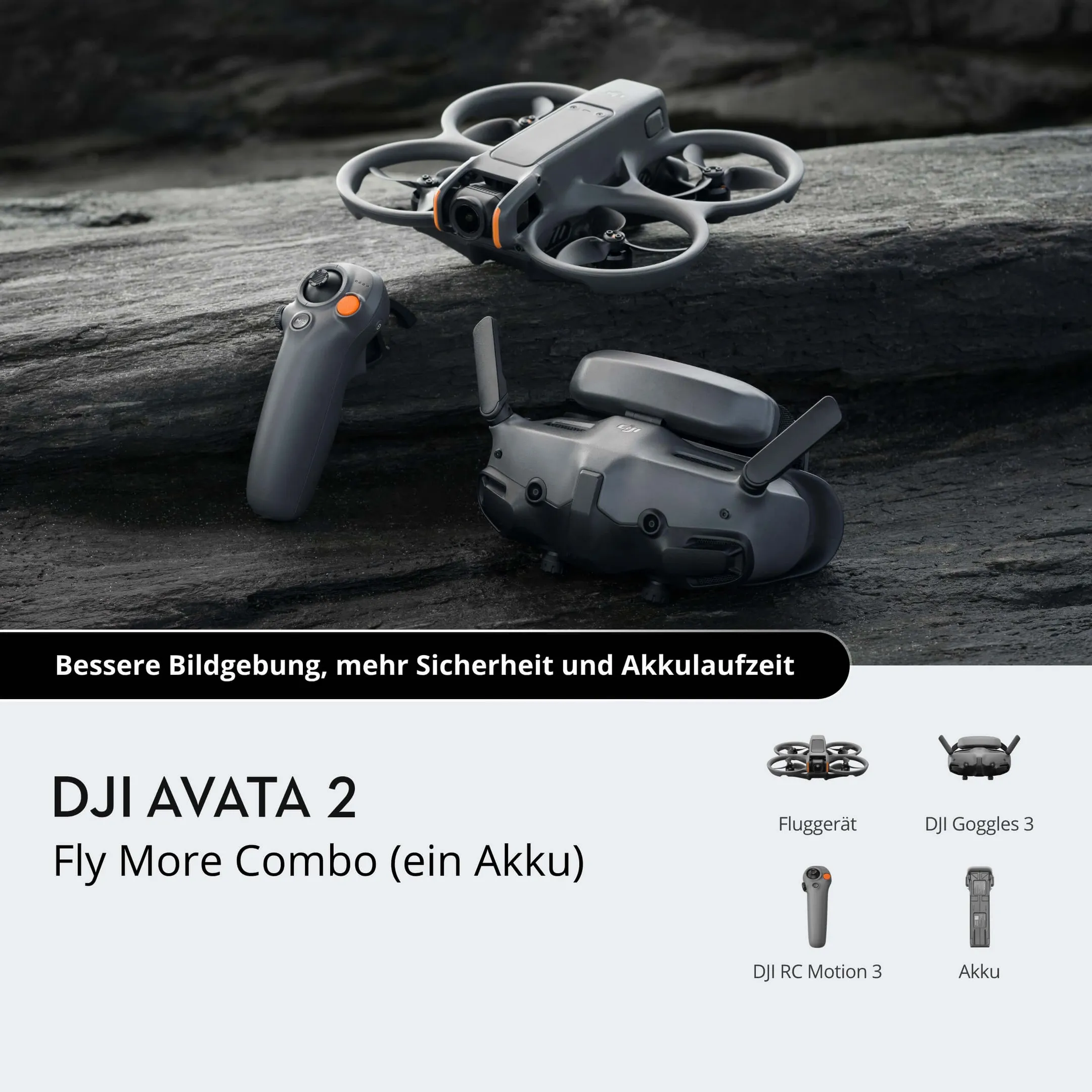 DJI Drohne Avata 2 Fly More Combo (ein Akku) image