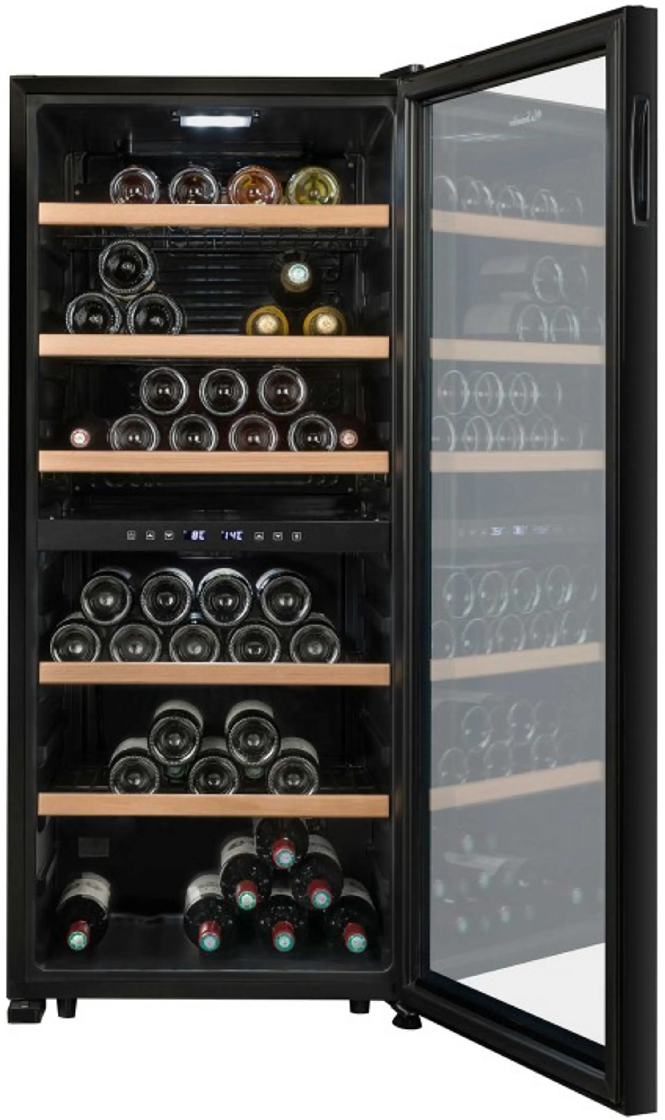 La Sommelière Cave à vin Double Zone LS102DZBLACK - 102 bouteilles image