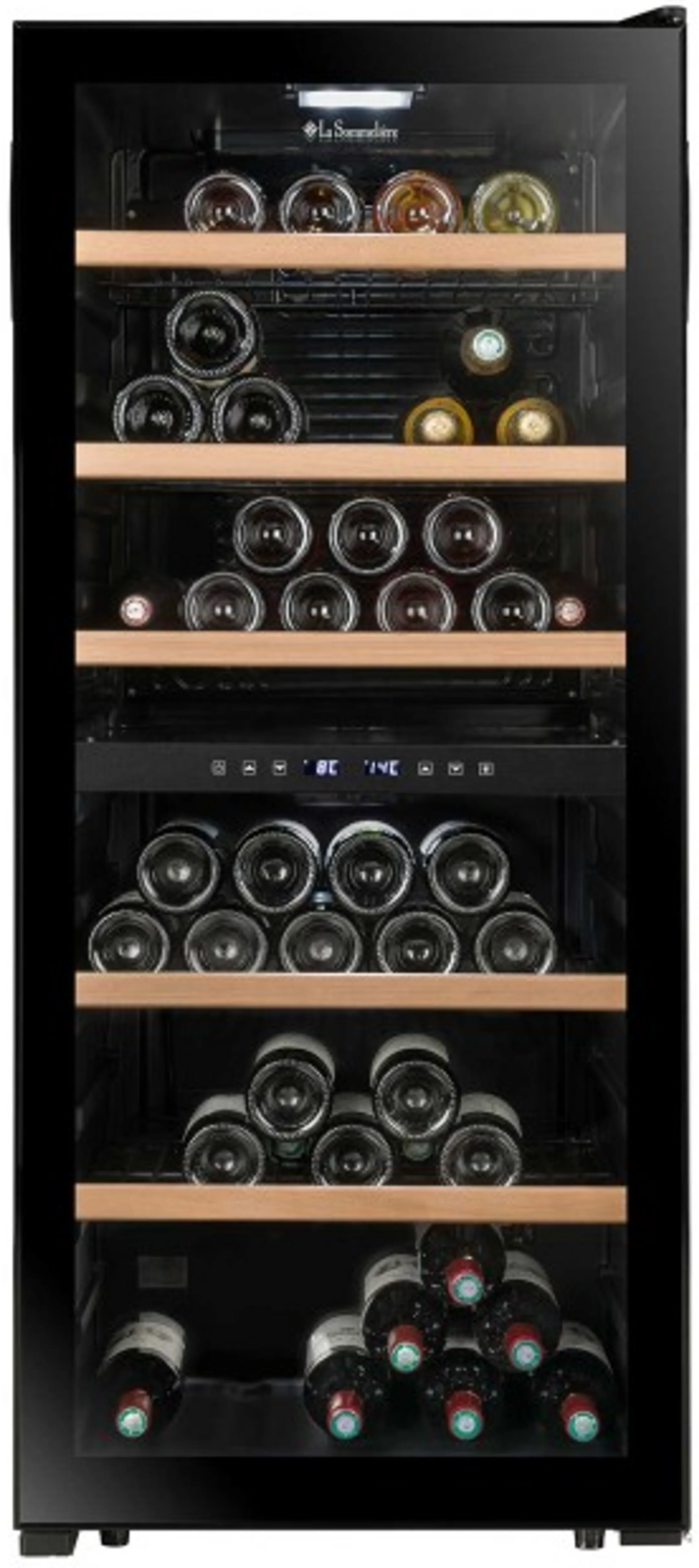 La Sommelière Cave à vin Double Zone LS102DZBLACK - 102 bouteilles image