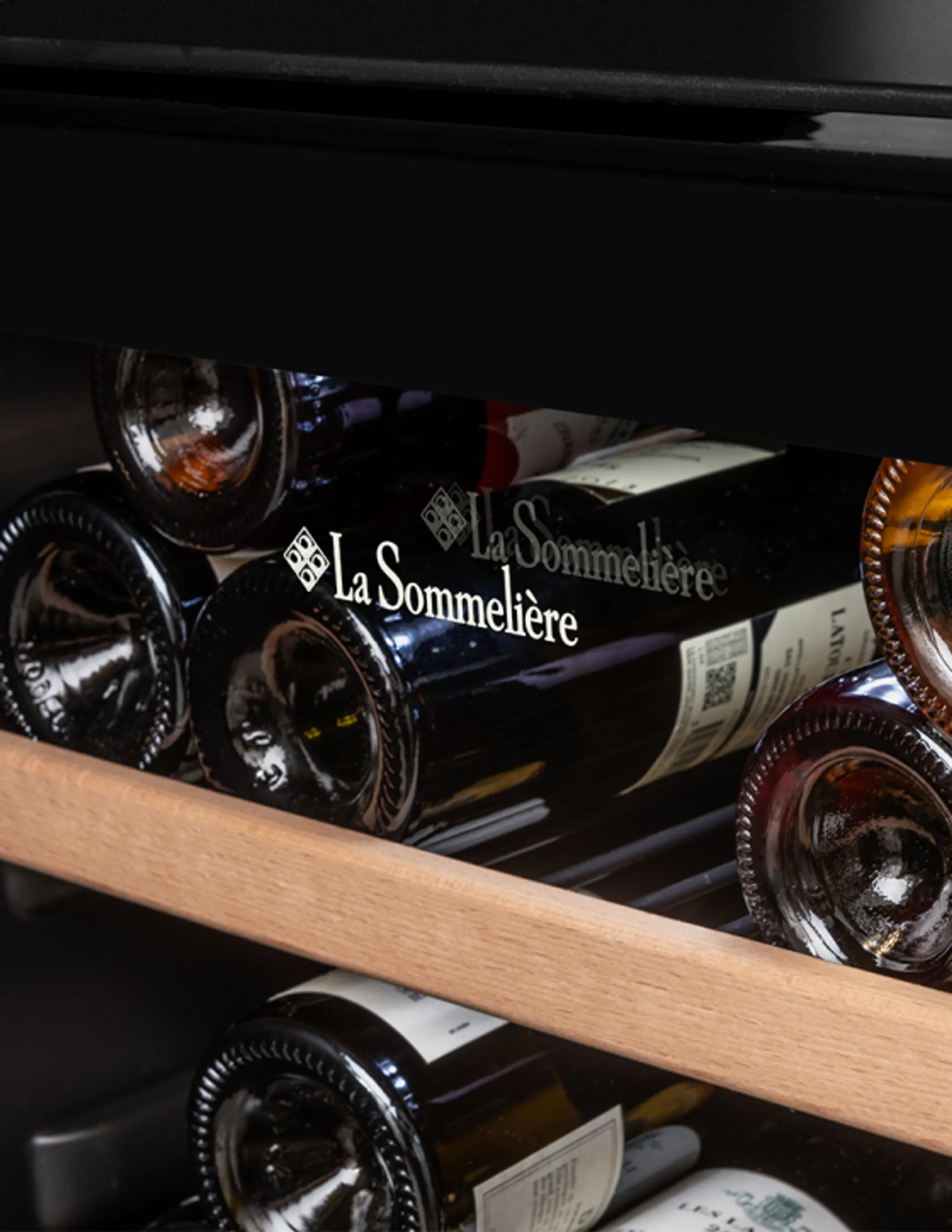 La Sommelière Cave à vin Double Zone LS102DZBLACK - 102 bouteilles image