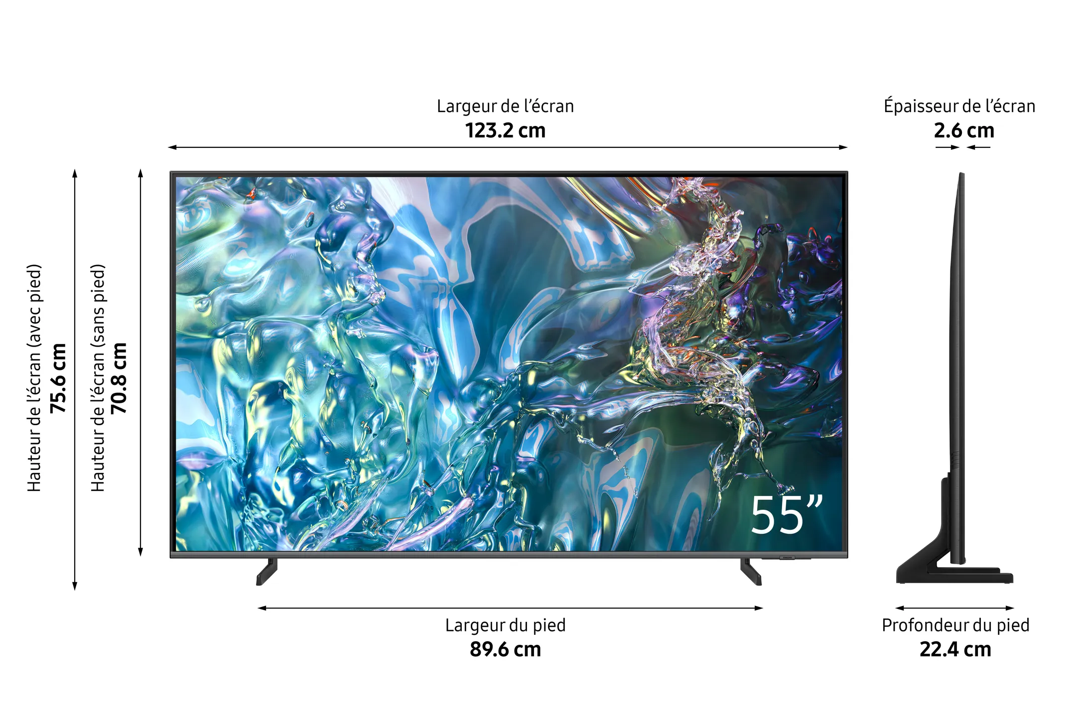 Samsung TV QLED 4K QE55Q68D (2024) - 55 pouces image