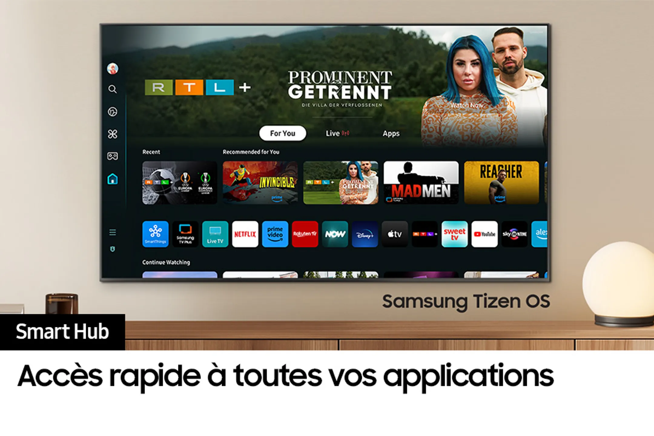 Samsung TV QLED 4K QE55Q68D (2024) - 55 pouces image