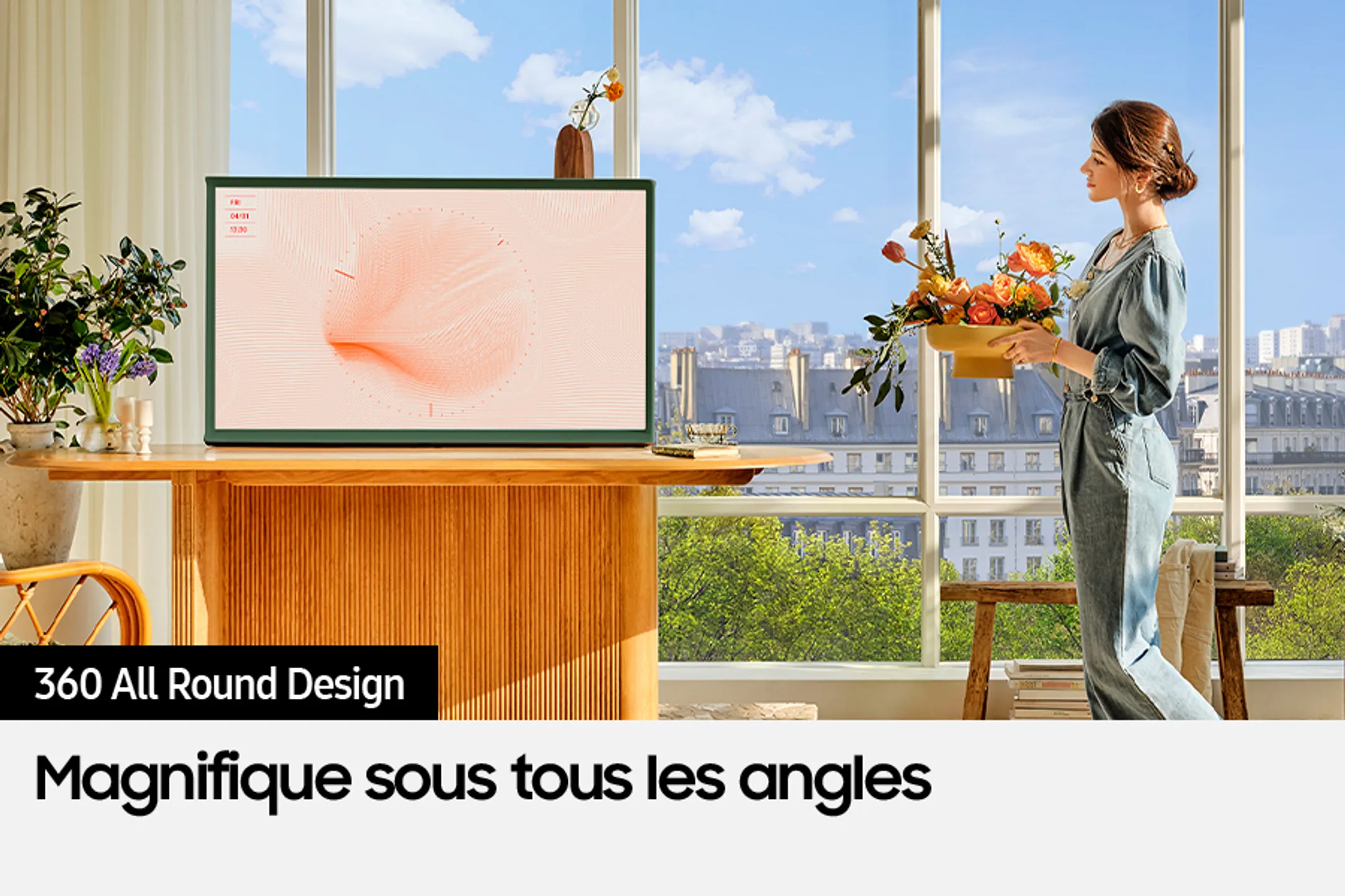 Samsung TV QLED 4K The Serif Ivy Green 43LS01D (2024) - 43 pouces image