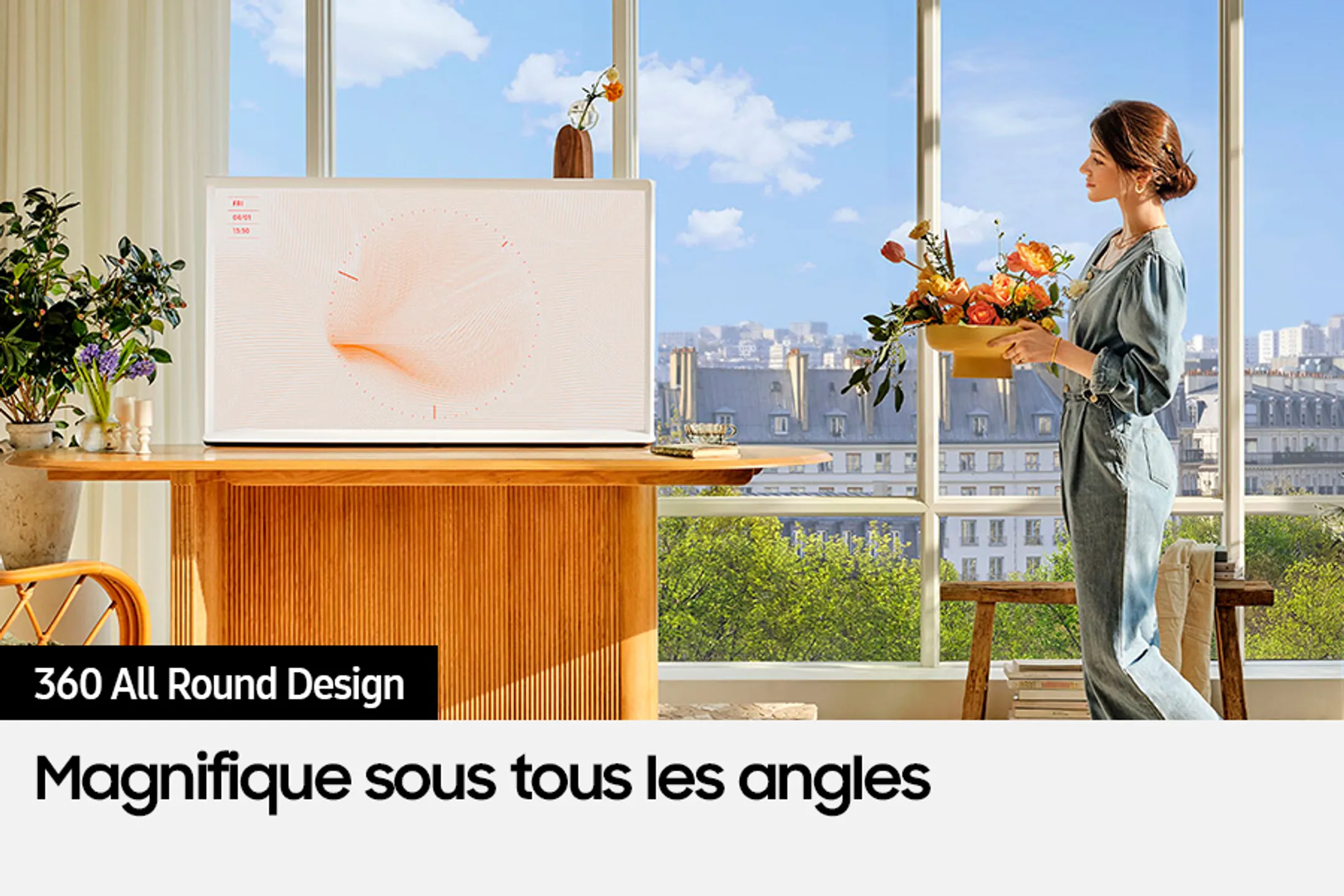 Samsung TV QLED 4K The Serif Cloud White 55LS01D (2024) - 55 pouces image