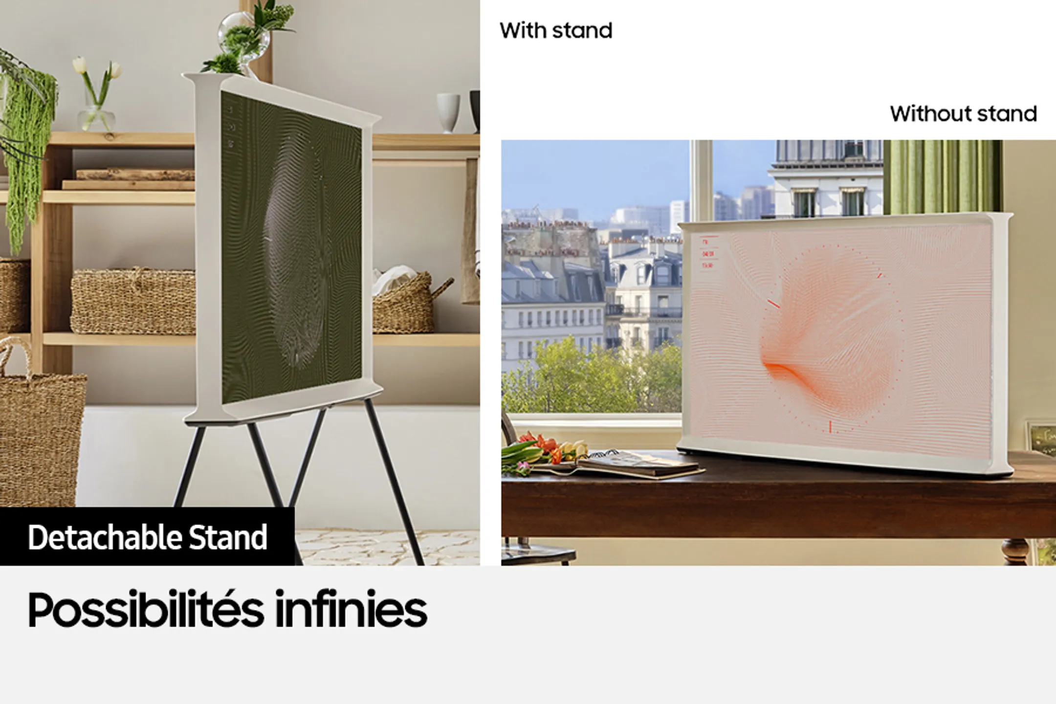 Samsung TV QLED 4K The Serif Cloud White 55LS01D (2024) - 55 pouces image