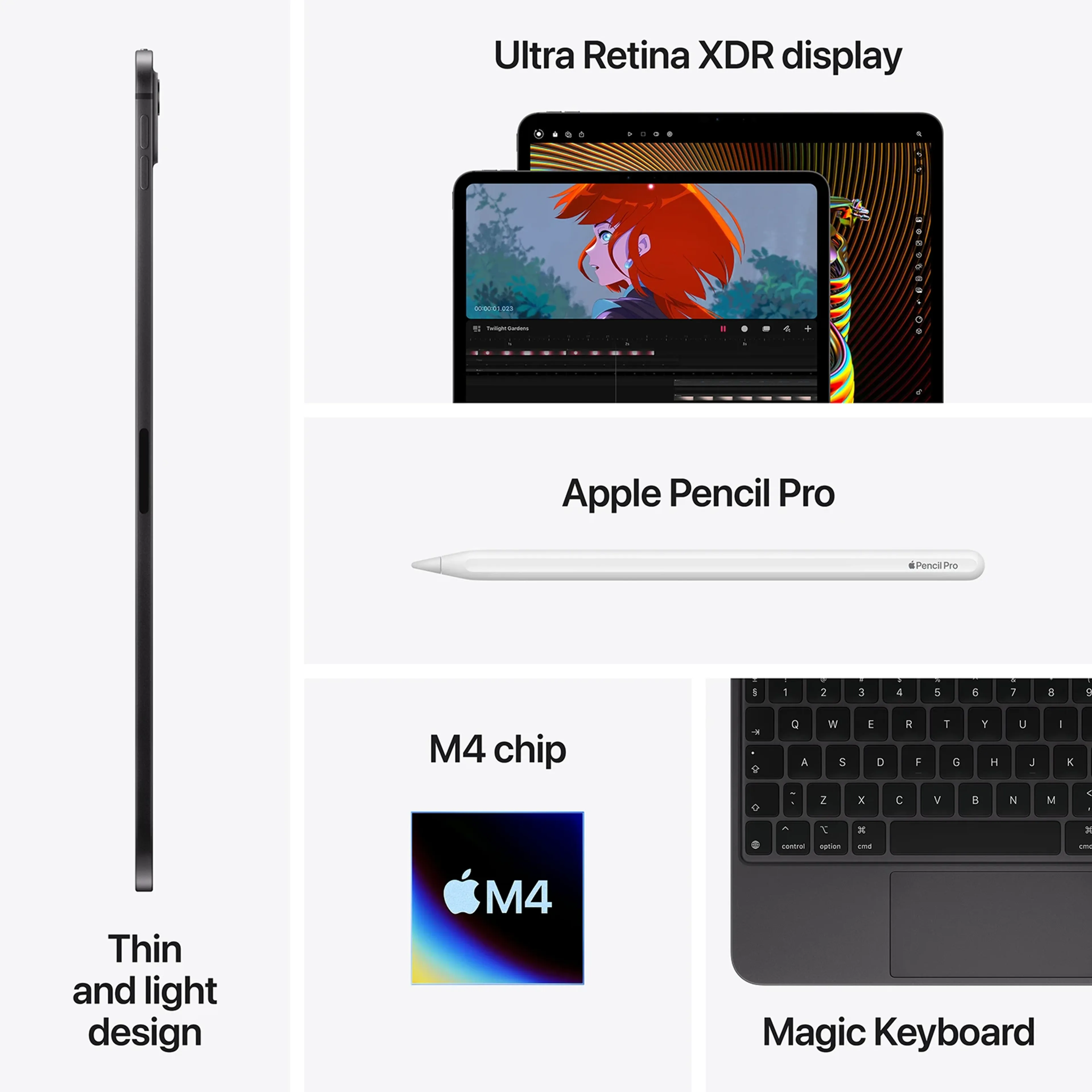 Apple iPad Pro (2024) 13" M4 Wi-Fi 1To Argent image