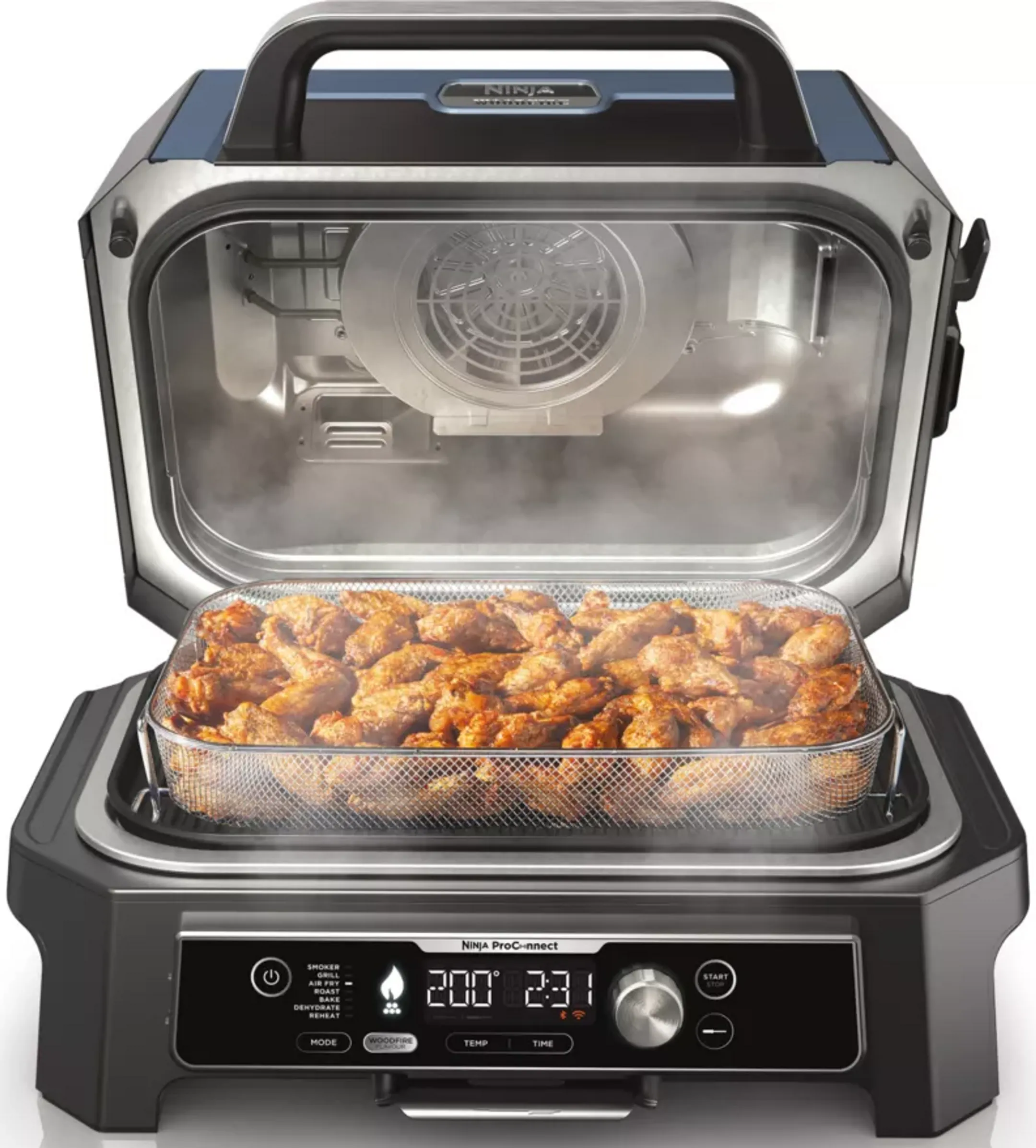 Ninja Barbecue électrique et fumoir Woodfire Pro Connect XL OG901EU image