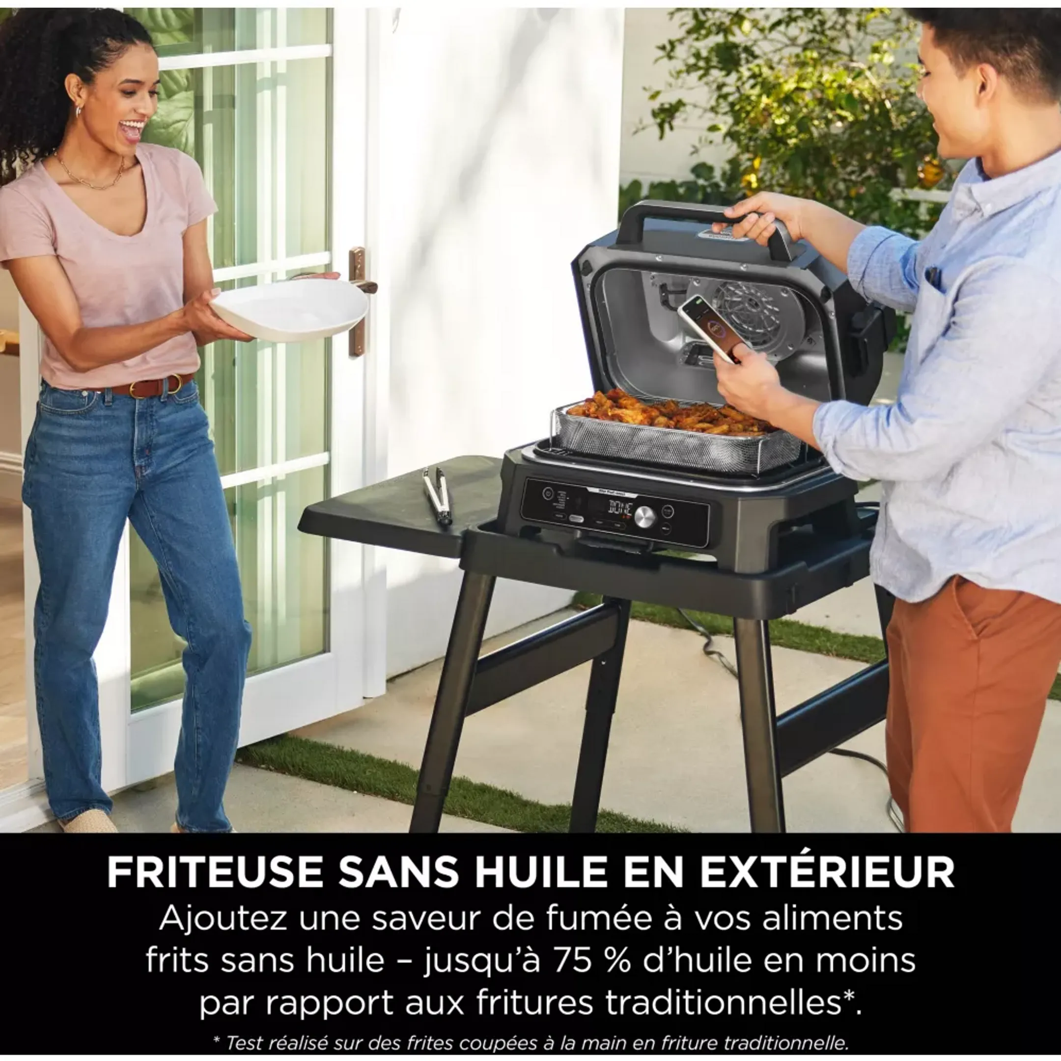 Ninja Barbecue électrique et fumoir Woodfire Pro Connect XL OG901EU image