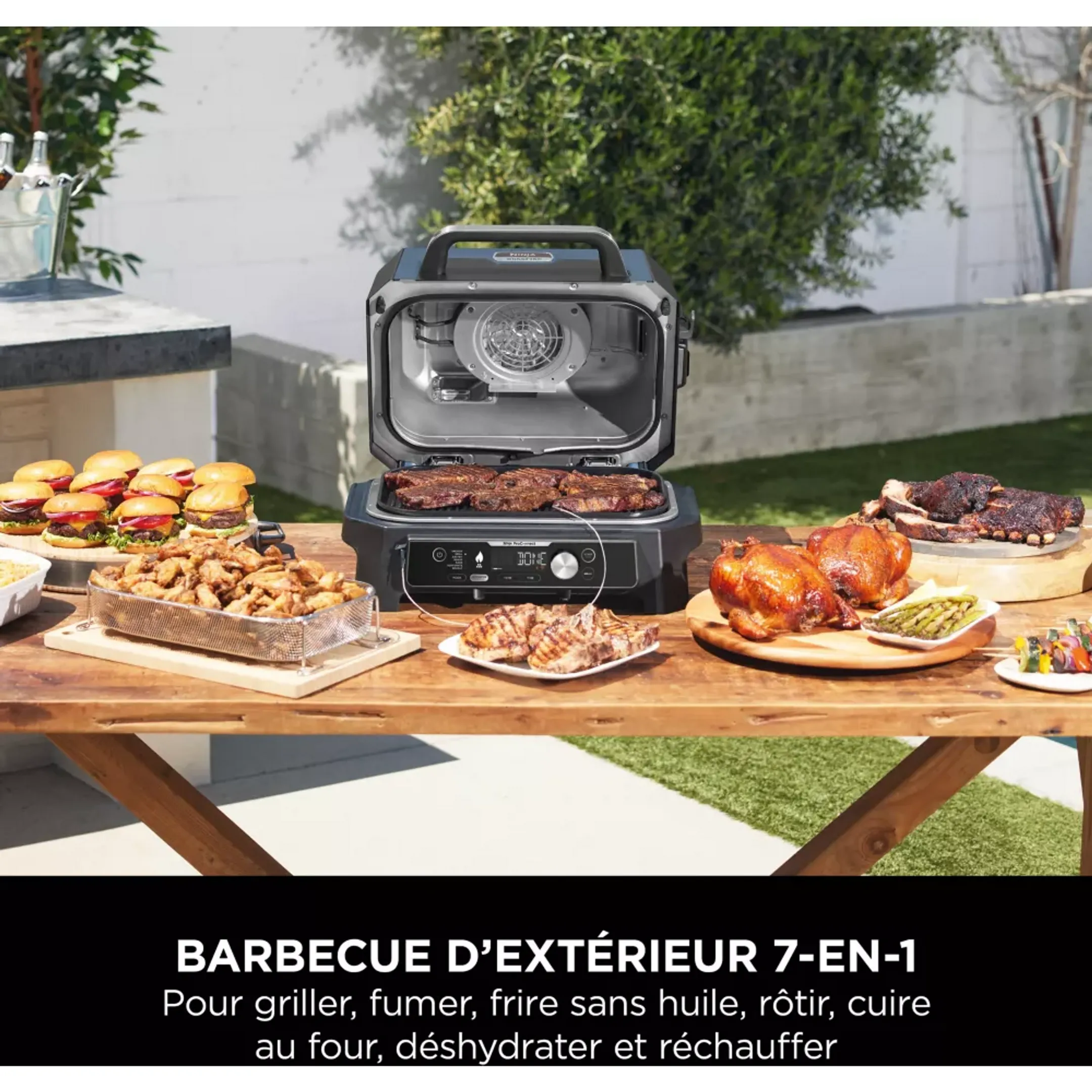 Ninja Barbecue électrique et fumoir Woodfire Pro Connect XL OG901EU image