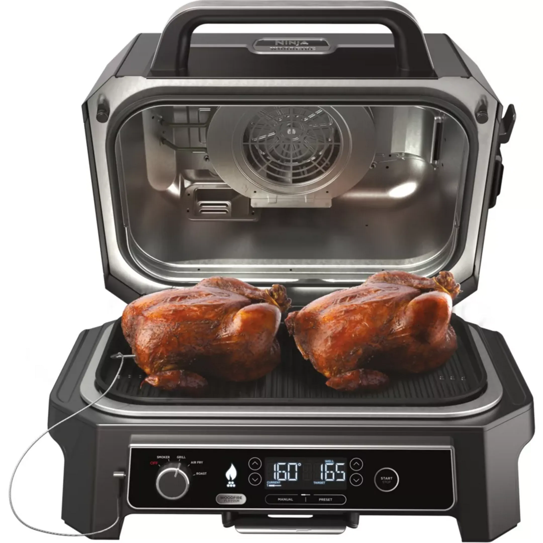 Ninja Barbecue électrique et fumoir Woodfire Pro XL Smart Cook OG850EU image