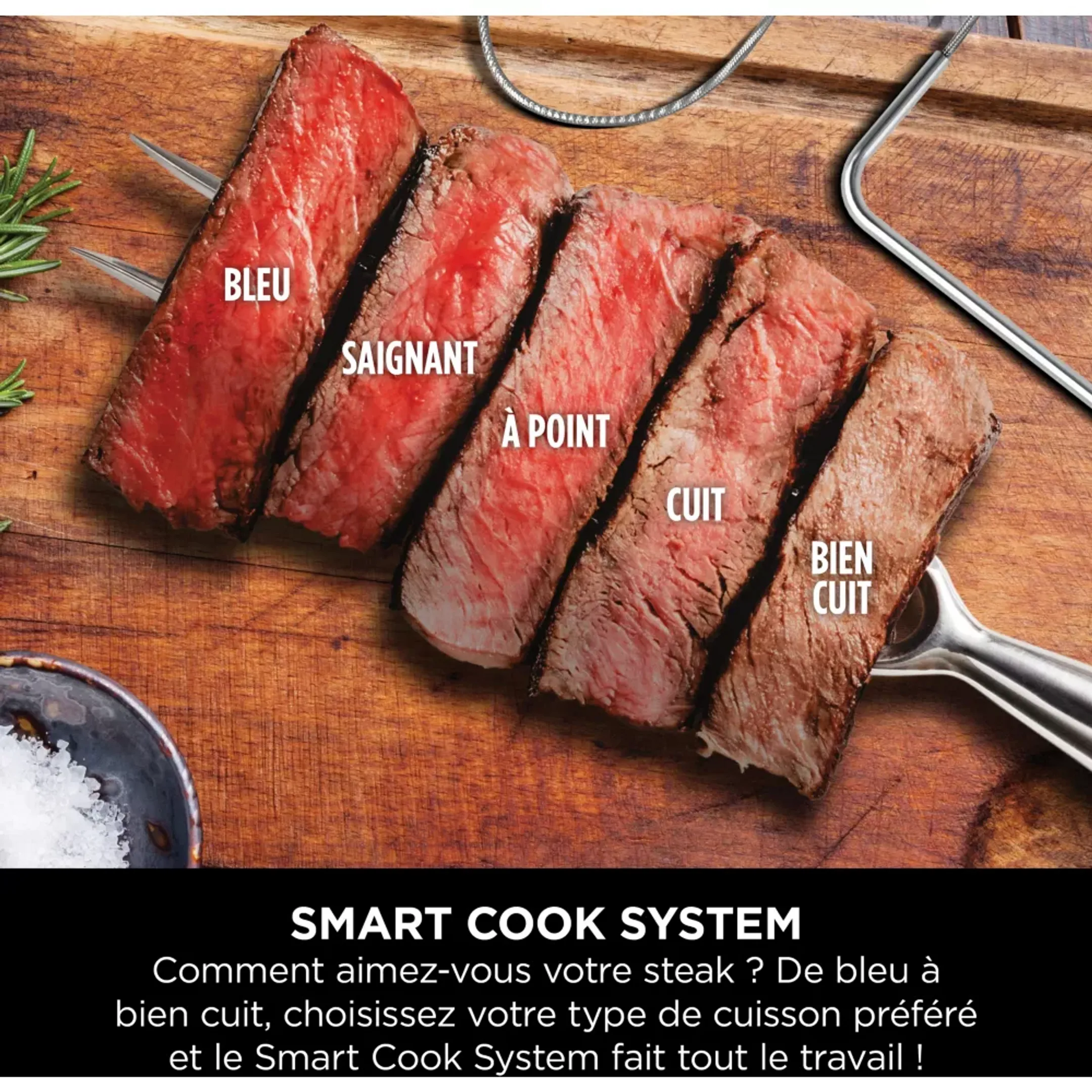 Ninja Barbecue électrique et fumoir Woodfire Pro XL Smart Cook OG850EU image