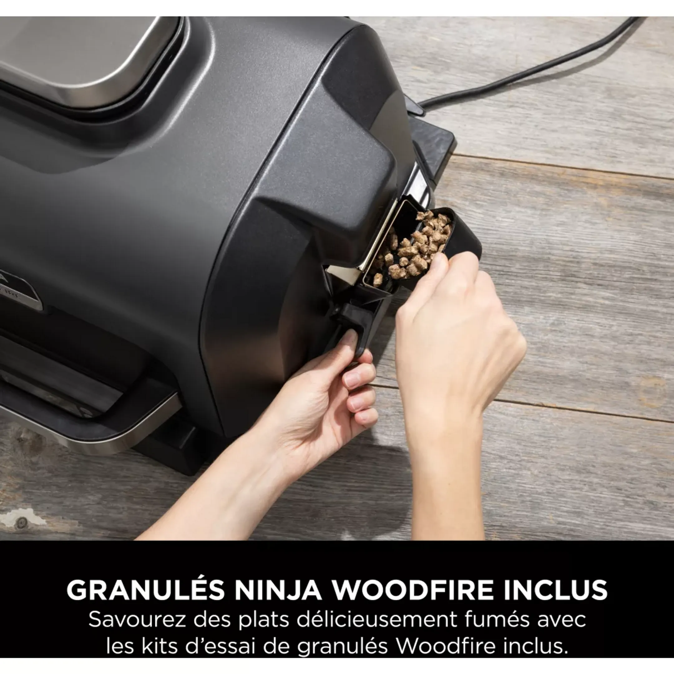 Ninja Barbecue électrique et fumoir Woodfire Pro XL Smart Cook OG850EU image