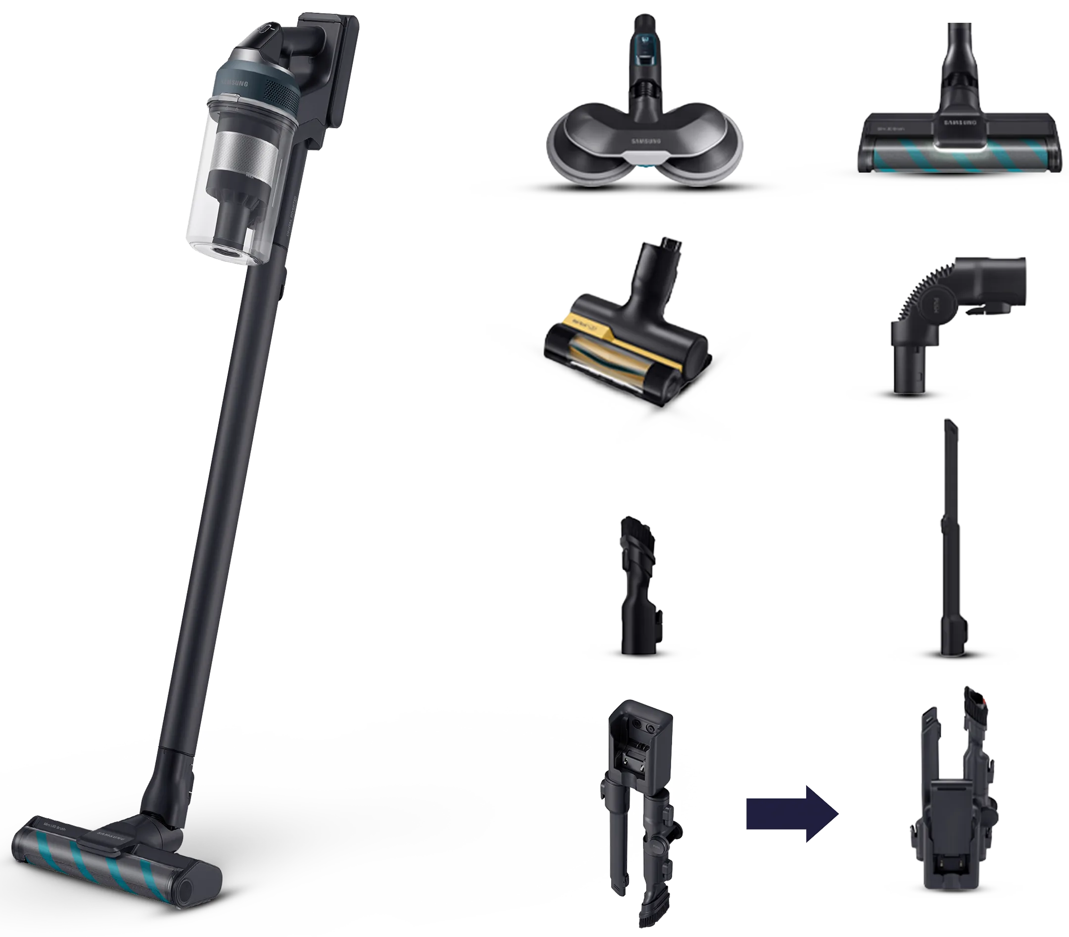 Upright vacuum cleaner Jet 85 Premium VS20C852FTB/WA