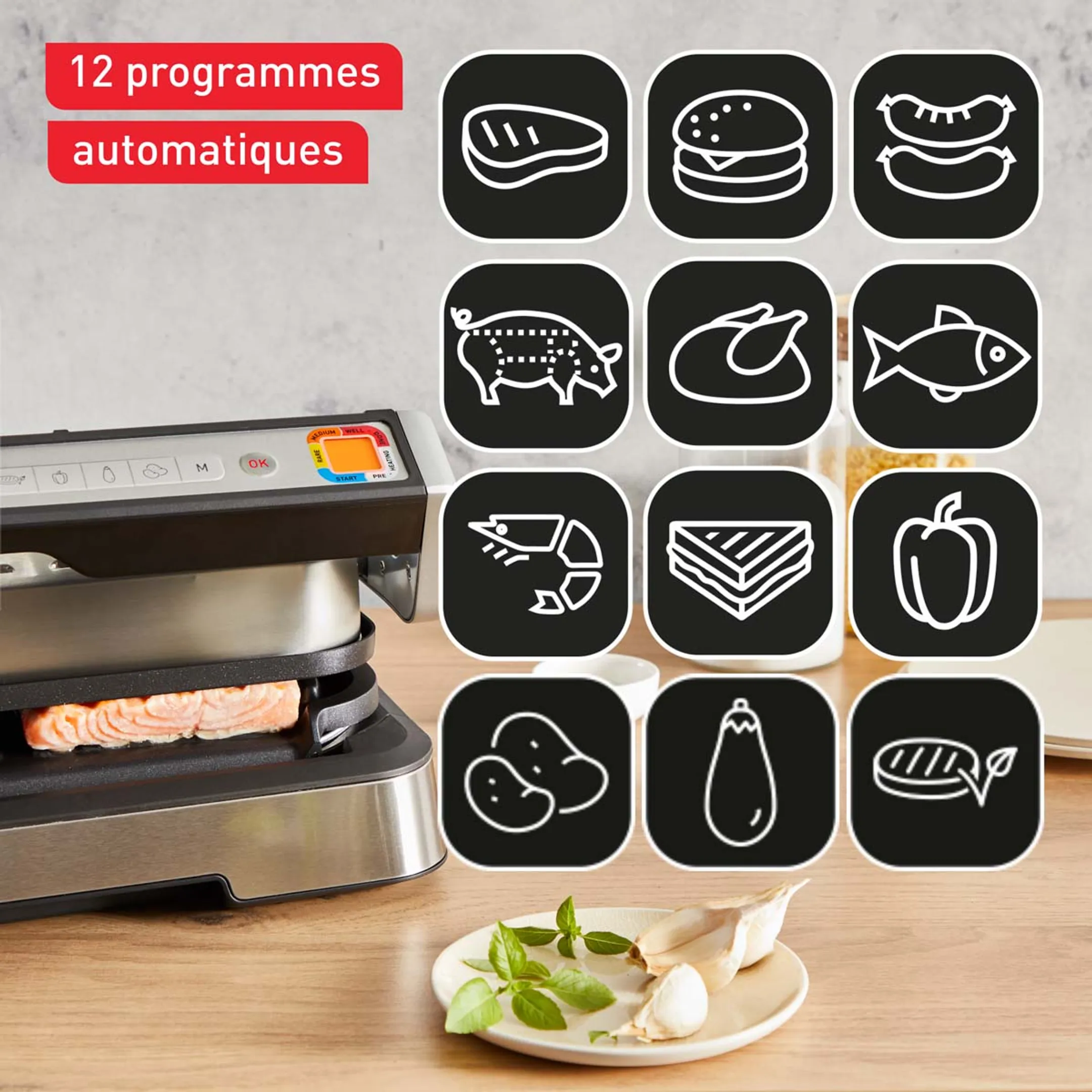 Tefal Grille-viand OptiGrill XL 4-en-1 YY5283FB image