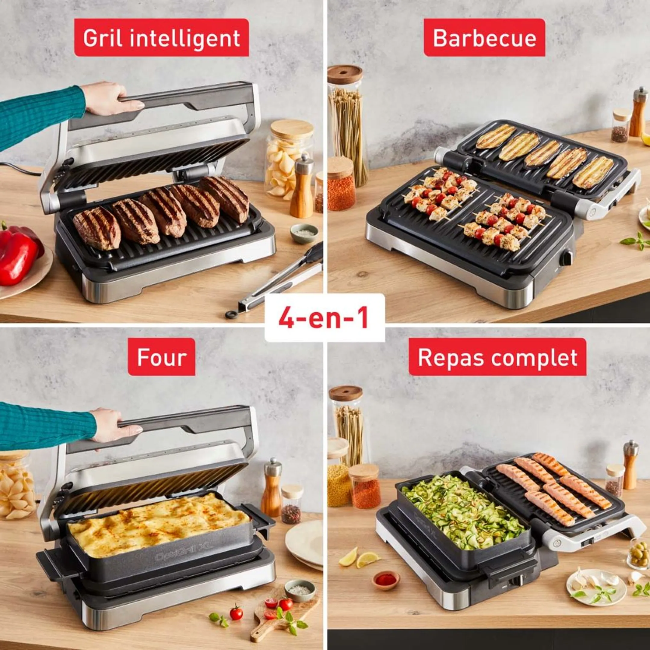Tefal Grille-viand OptiGrill XL 4-en-1 YY5283FB image
