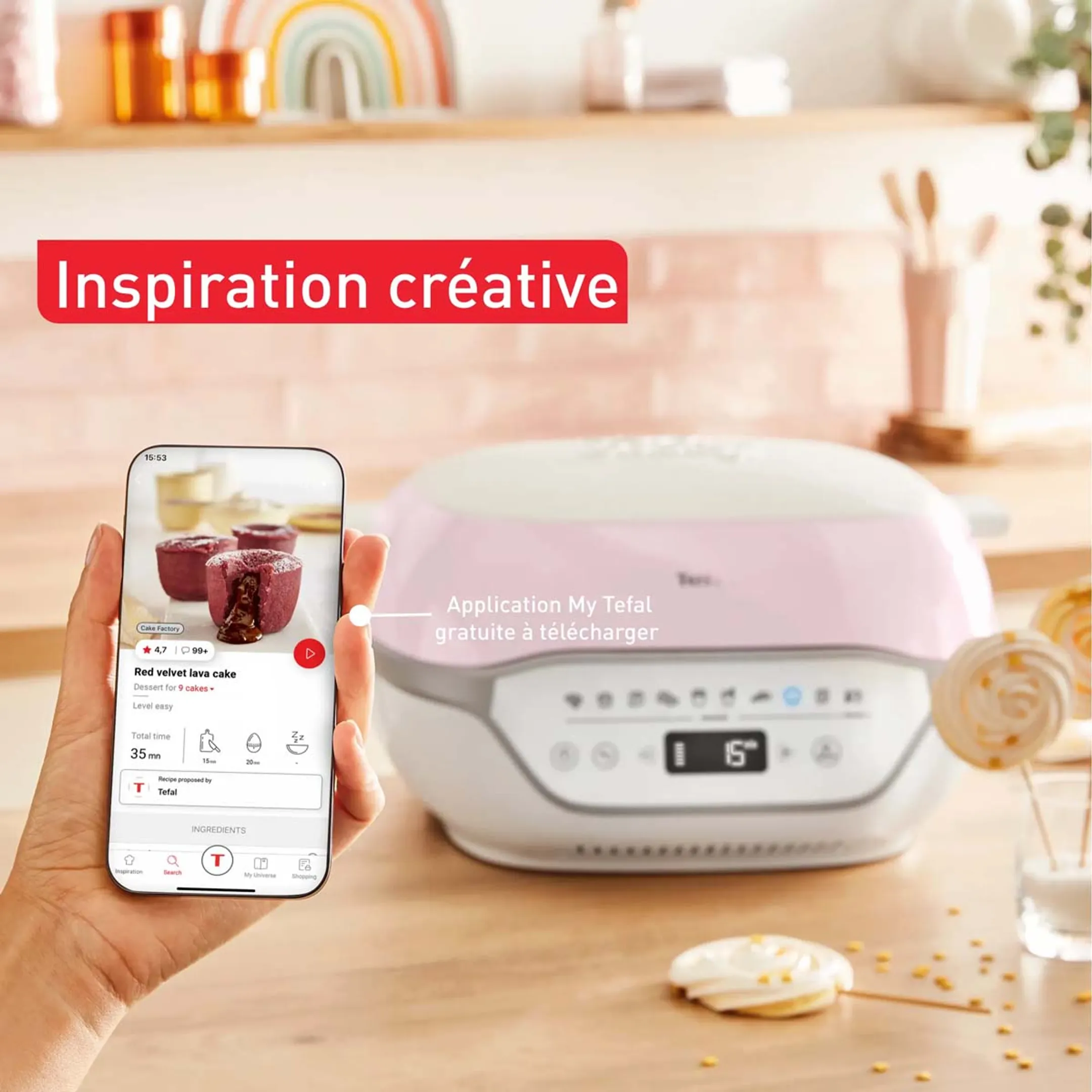 Tefal Machine à gateaux Cake Factory Infinity KD850110 image
