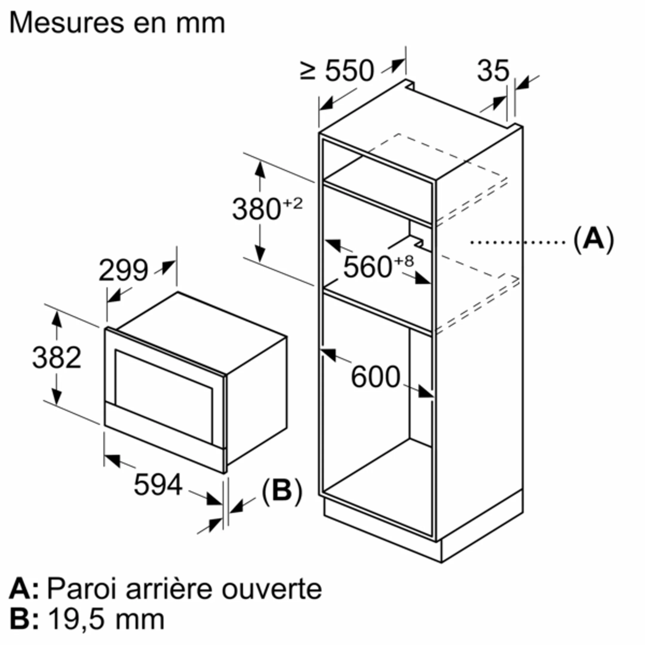 Siemens Micro-ondes encastrable iQ700 BE732R1B1 image