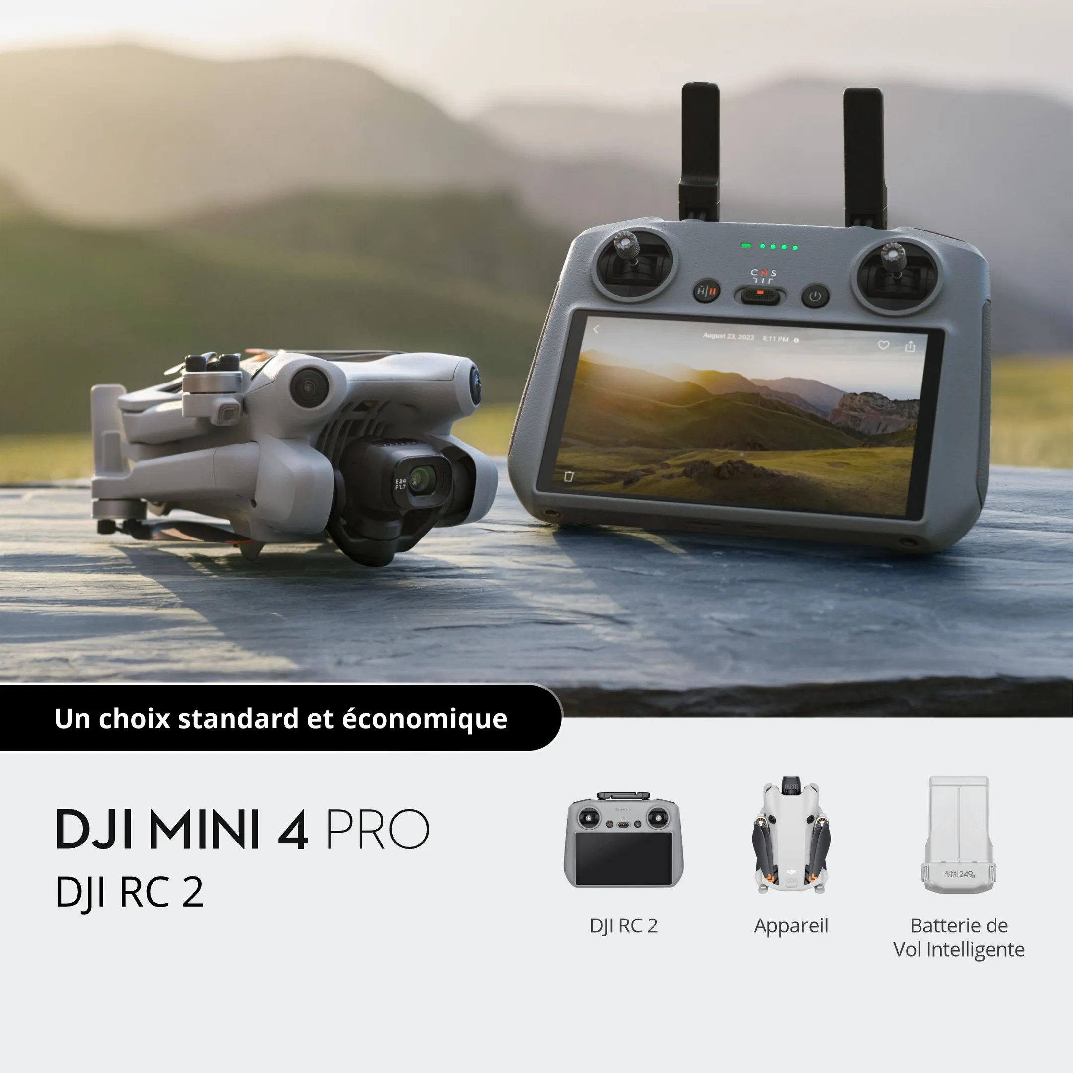 DJI Drone Mini 4 Pro + Radiocommande RC-2 image